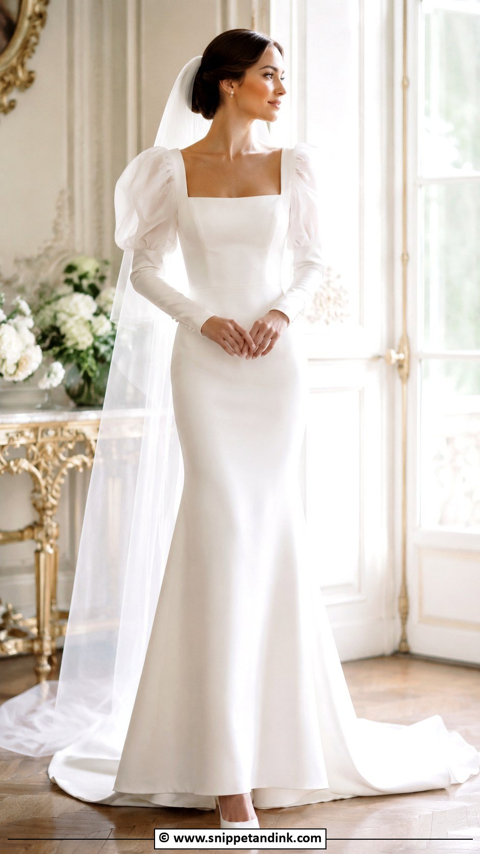 Royal Wedding Dress With Puff Sleeves - Snippet and Ink - 35 Royal Wedding Dress Ideas