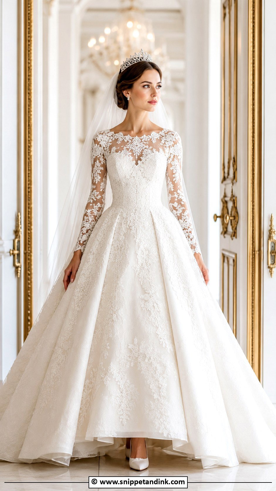 Royal Wedding Dress With Tiara - Snippet and Ink - 35 Royal Wedding Dress Ideas