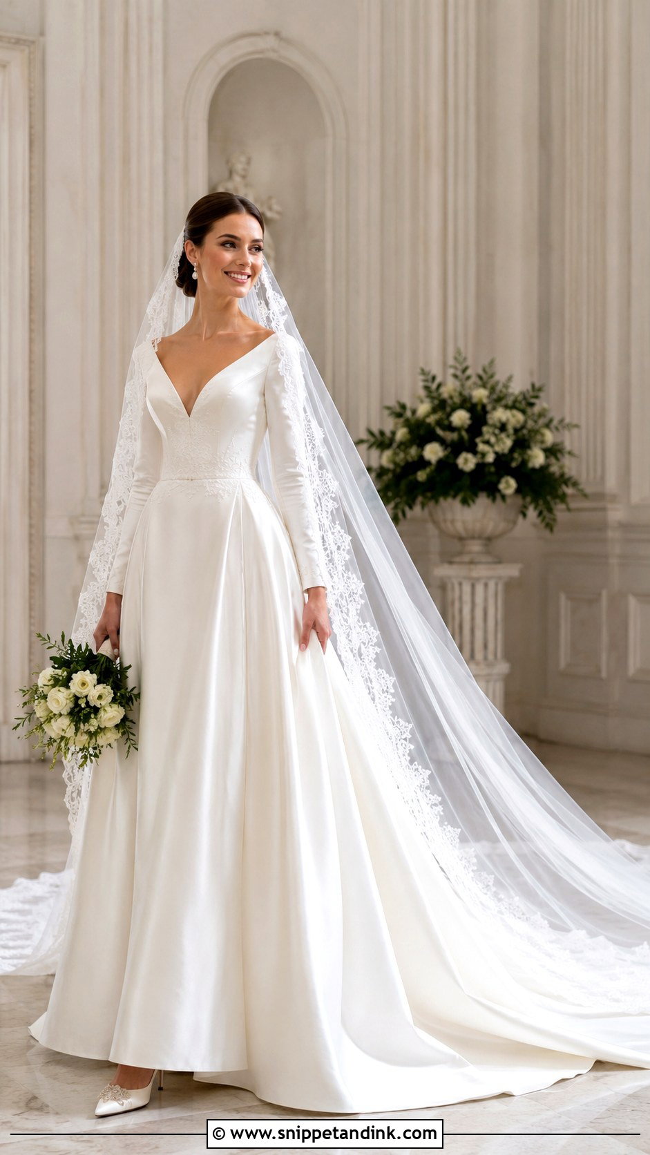 Royal Wedding Dress With Veil - Snippet and Ink - 25 Royalty Wedding Dress Ideas