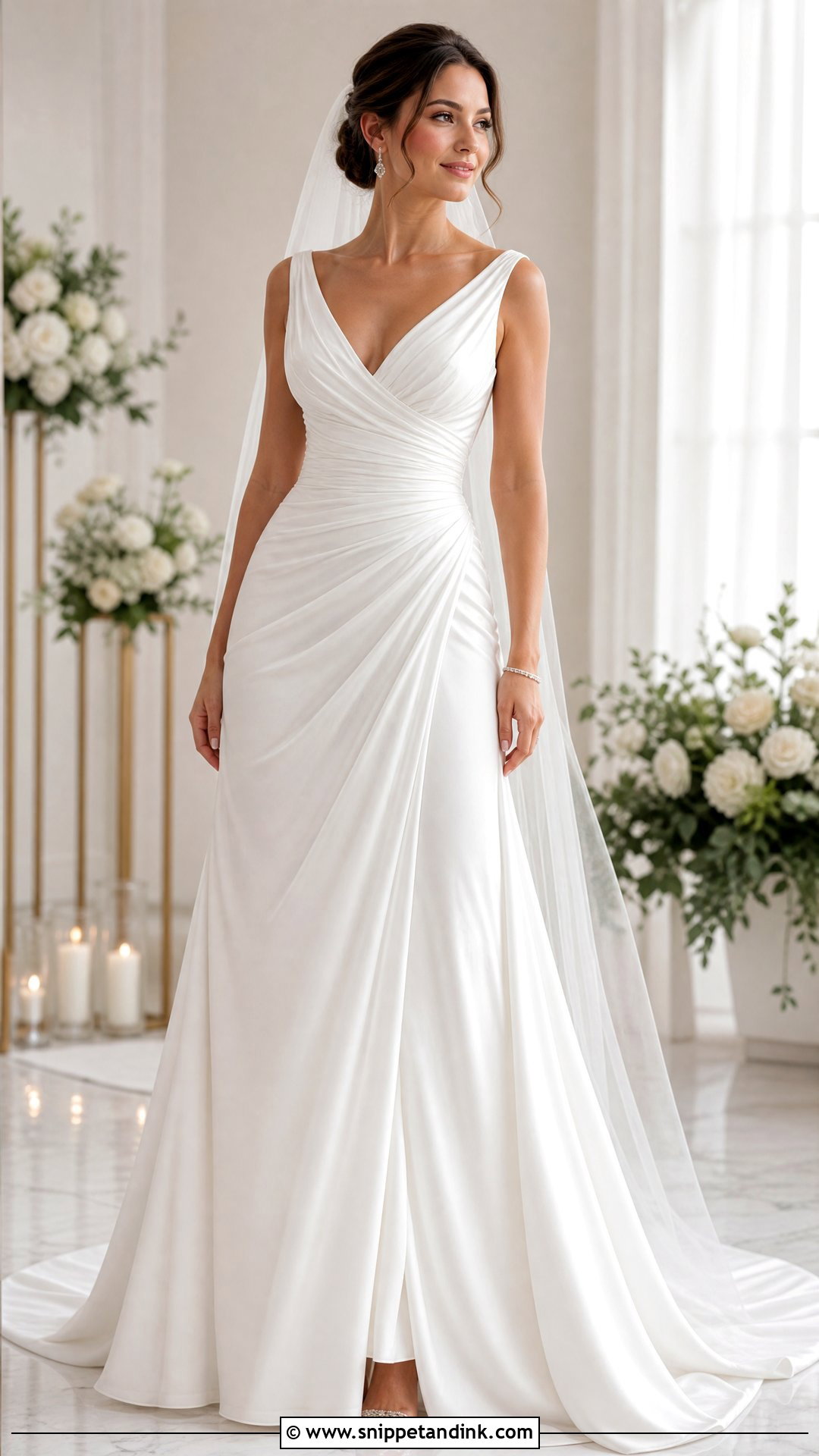 Ruched Bodice Wedding Dress - Snippet and Ink - 20 Wedding Dress Hourglass Shape Ideas