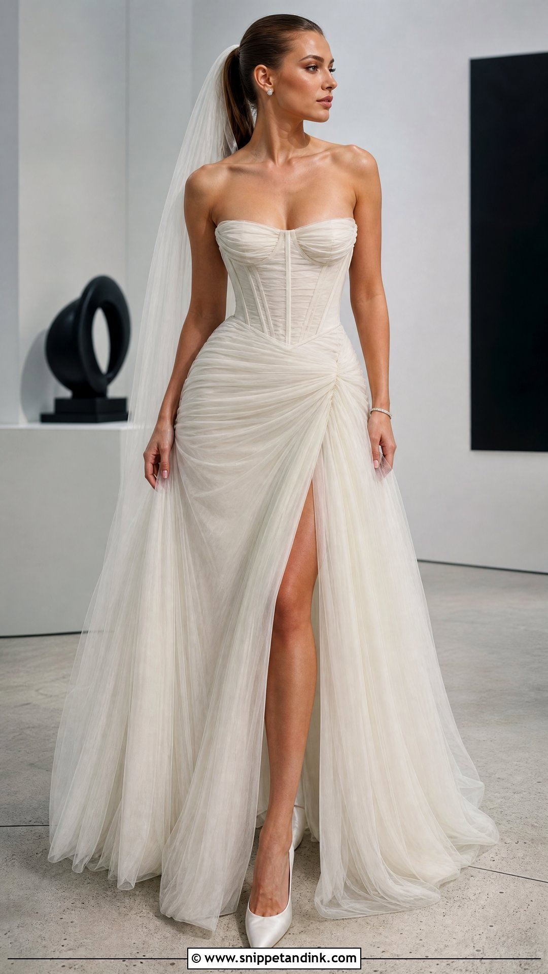 Ruched Corset Wedding Dress - Snippet and Ink - 25 Ruched Wedding Dress Ideas