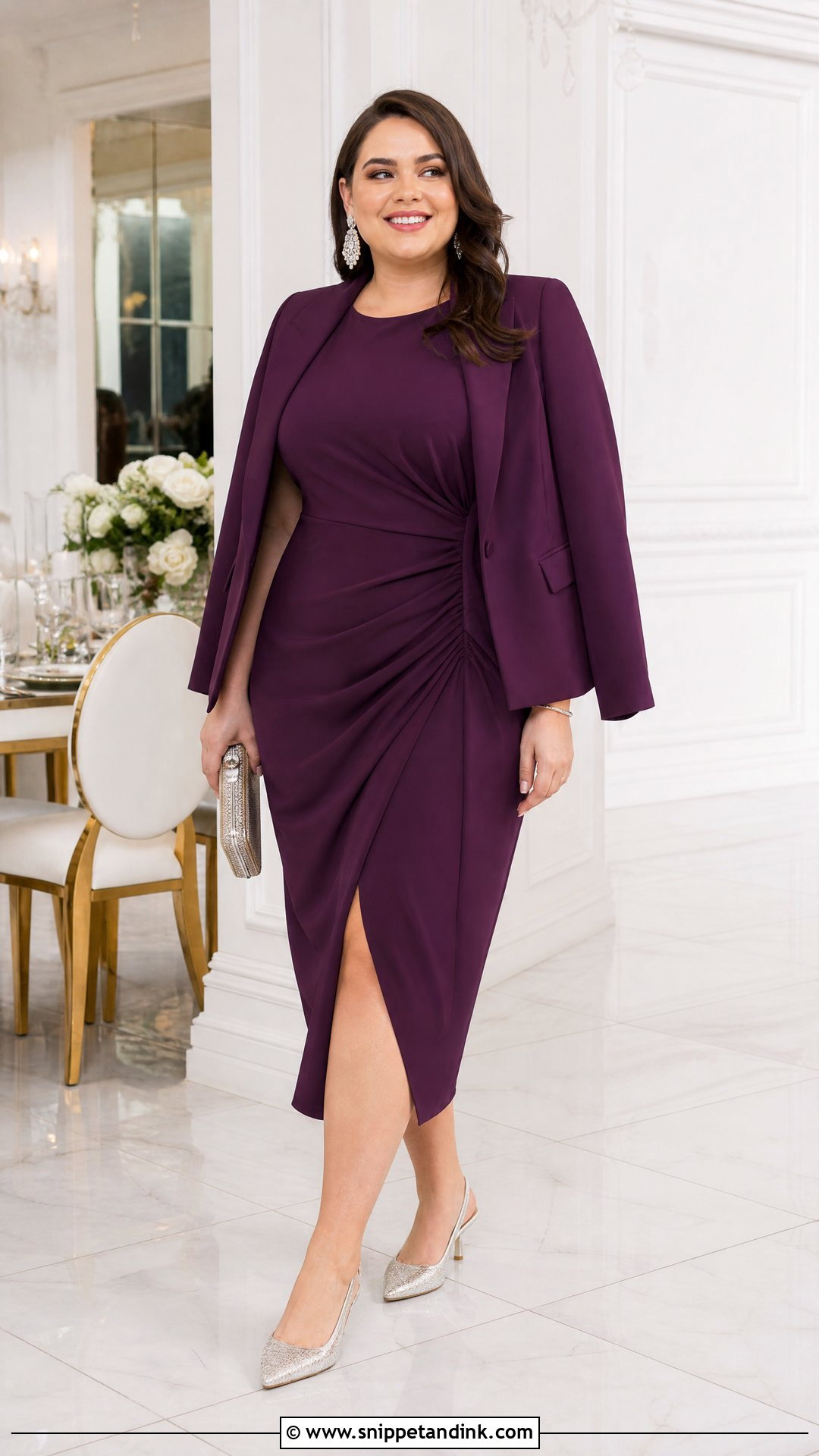 Ruched Midi Wedding Party Dress - Snippet and Ink - 20 Wedding Dresses Party Dress