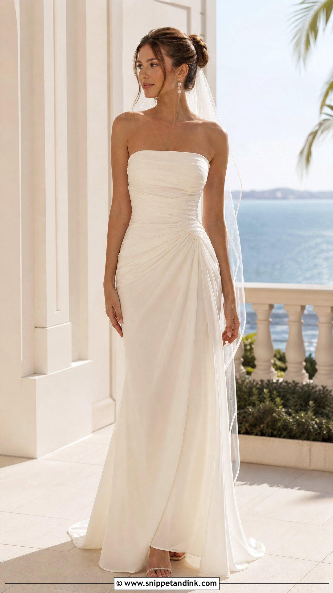 Ruched Tube Top Wedding Dress - Snippet and Ink - 20 Tube Top Wedding Dress Ideas