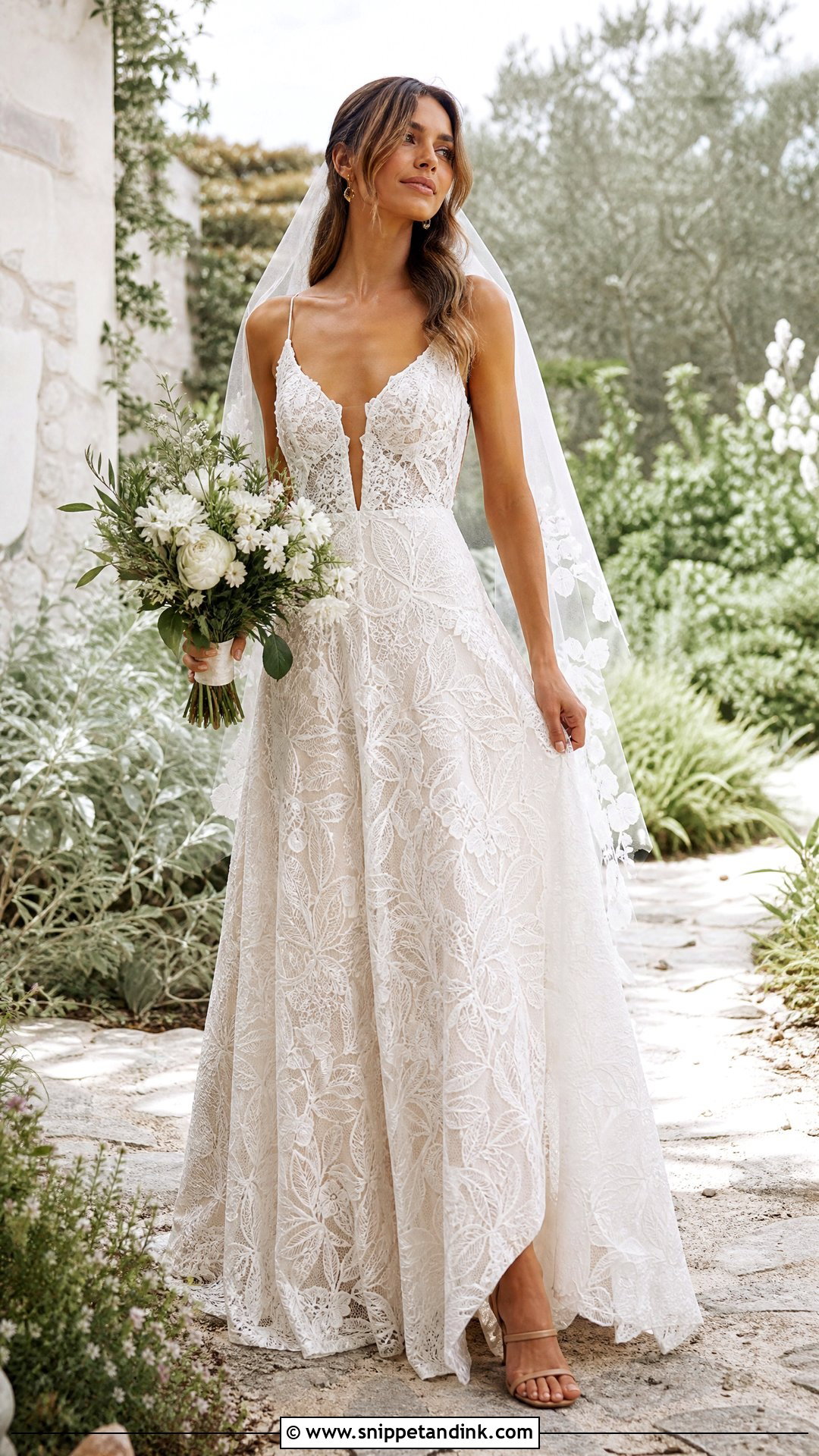 Rue De Seine Boho Floral Lace Wedding Dress - Snippet and Ink - 25 Rue De Seine Wedding Dress Ideas