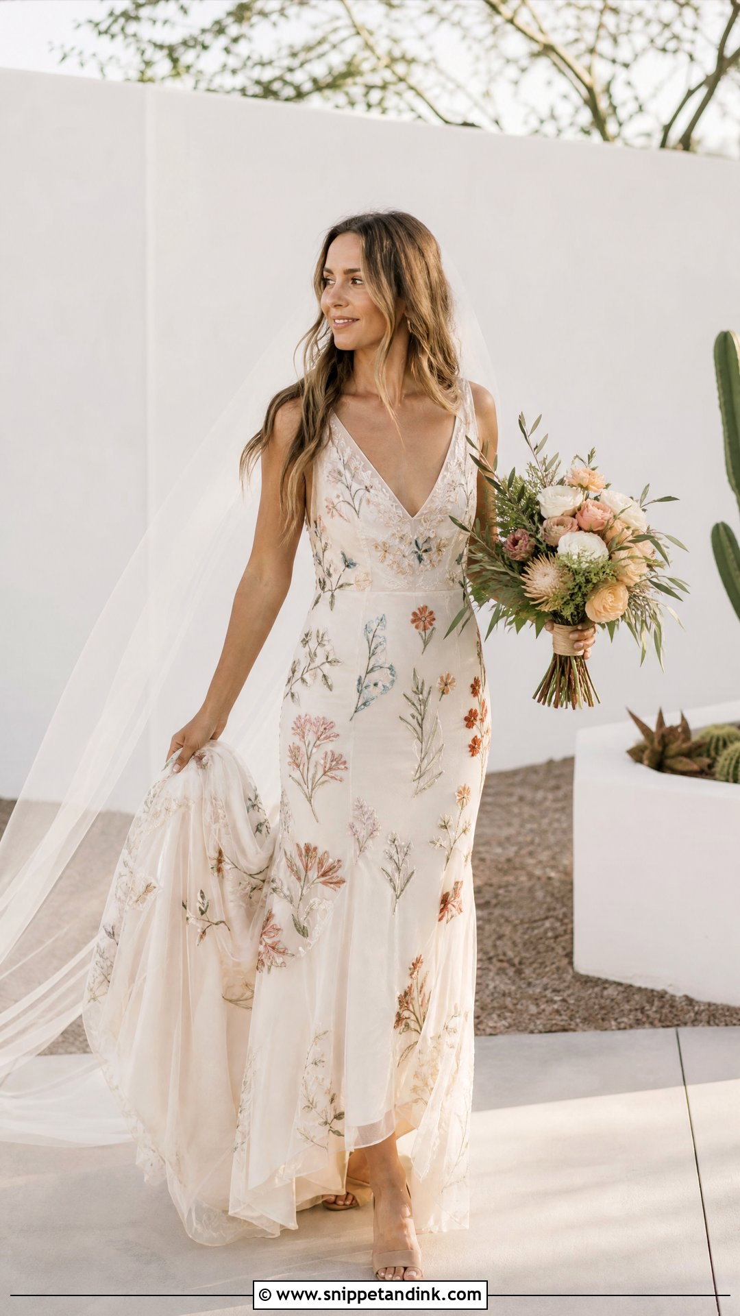 Rue De Seine Bridal Floral Embroidered Gown - Snippet and Ink - 20 Rue De Seine Bridal Ideas