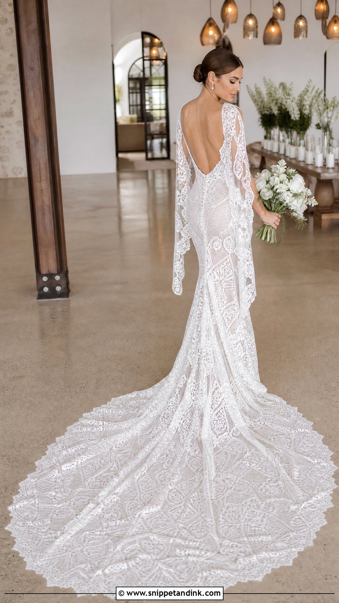 Rue De Seine Bridal Gown With Dramatic Train - Snippet and Ink - 20 Rue De Seine Bridal Ideas