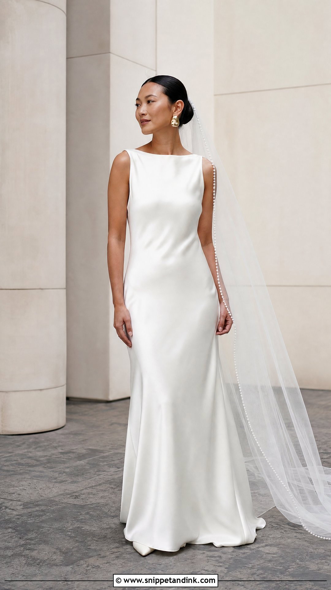 Rue De Seine Minimal Satin Wedding Dress - Snippet and Ink - 25 Rue De Seine Wedding Dress Ideas