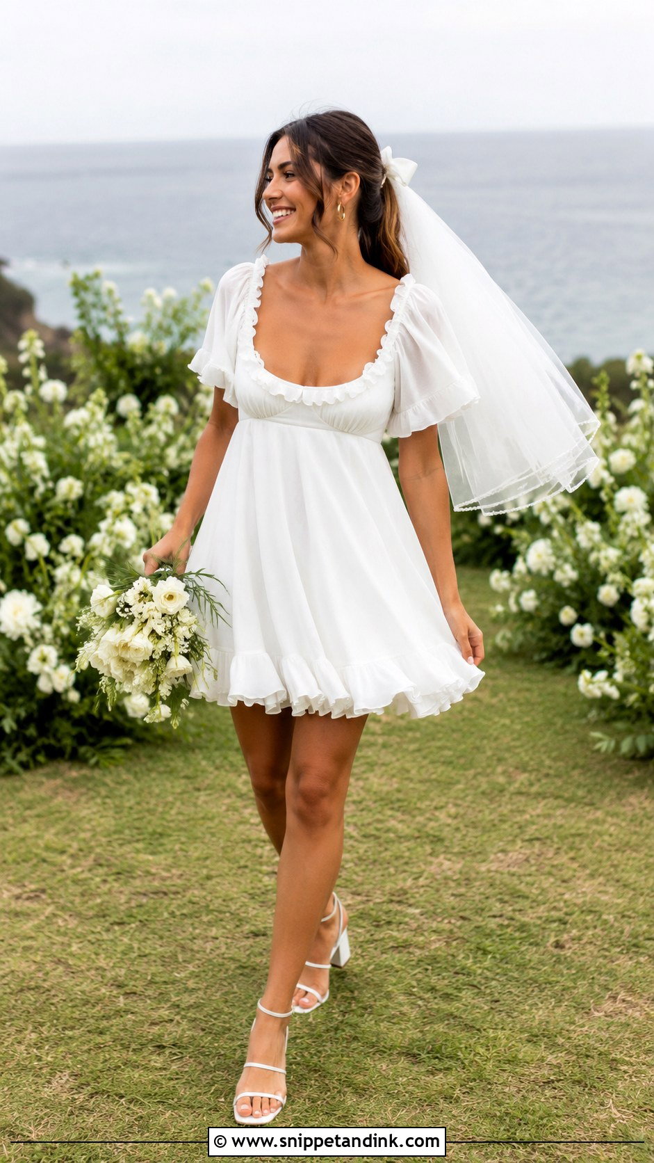 Ruffle Baby Doll Wedding Dress - Snippet and Ink - 20 Baby Doll Wedding Dress Ideas