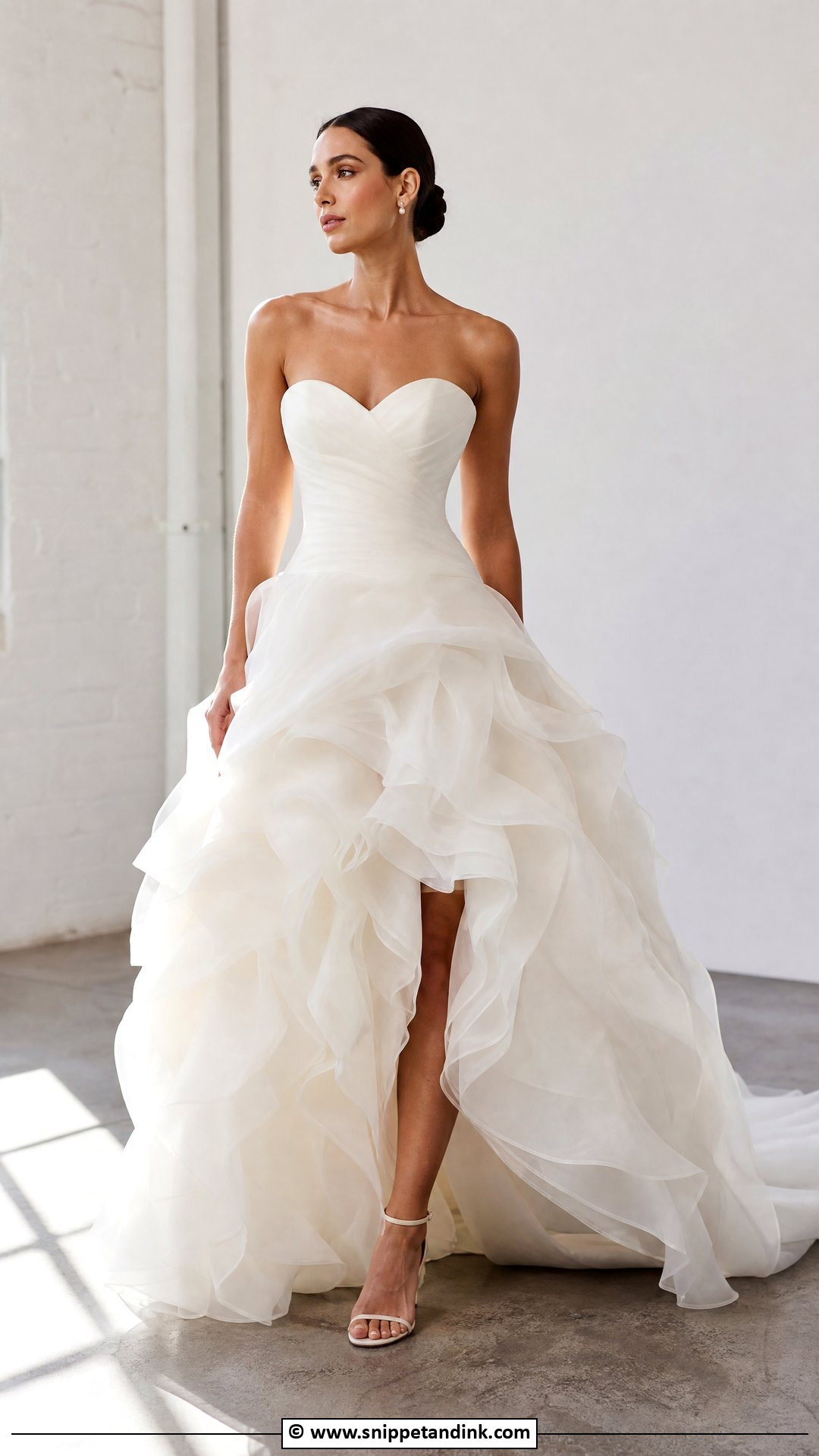 Ruffle Ball Gown Wedding Dress - Snippet and Ink - 35 Ball Gown Wedding Dress Ideas