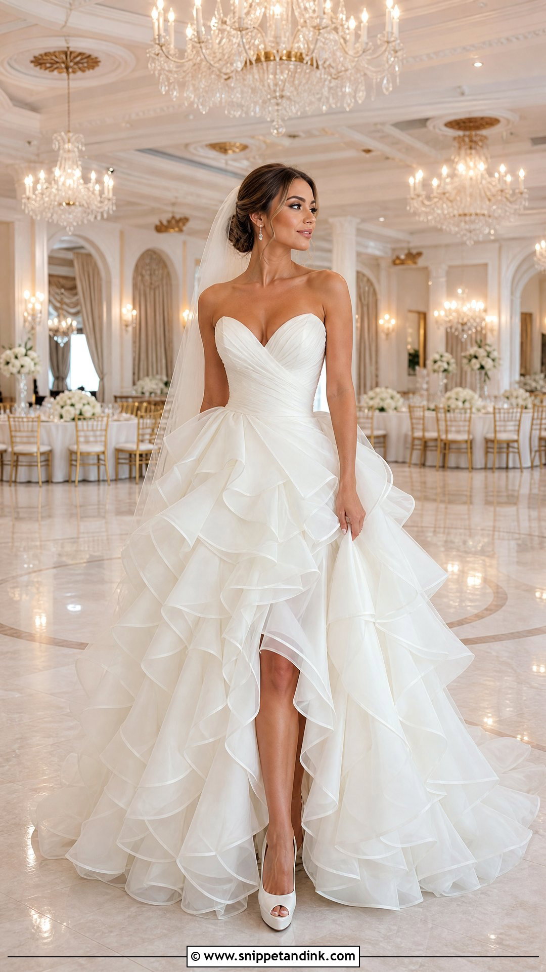 Ruffle Ball Gown Wedding Dress - Snippet and Ink - 25 Ballroom Wedding Dress Ideas