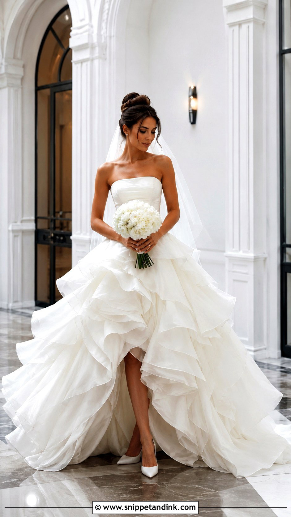 Ruffle Big Skirt Wedding Dress - Snippet and Ink - 20 Big Skirt Wedding Dress Ideas