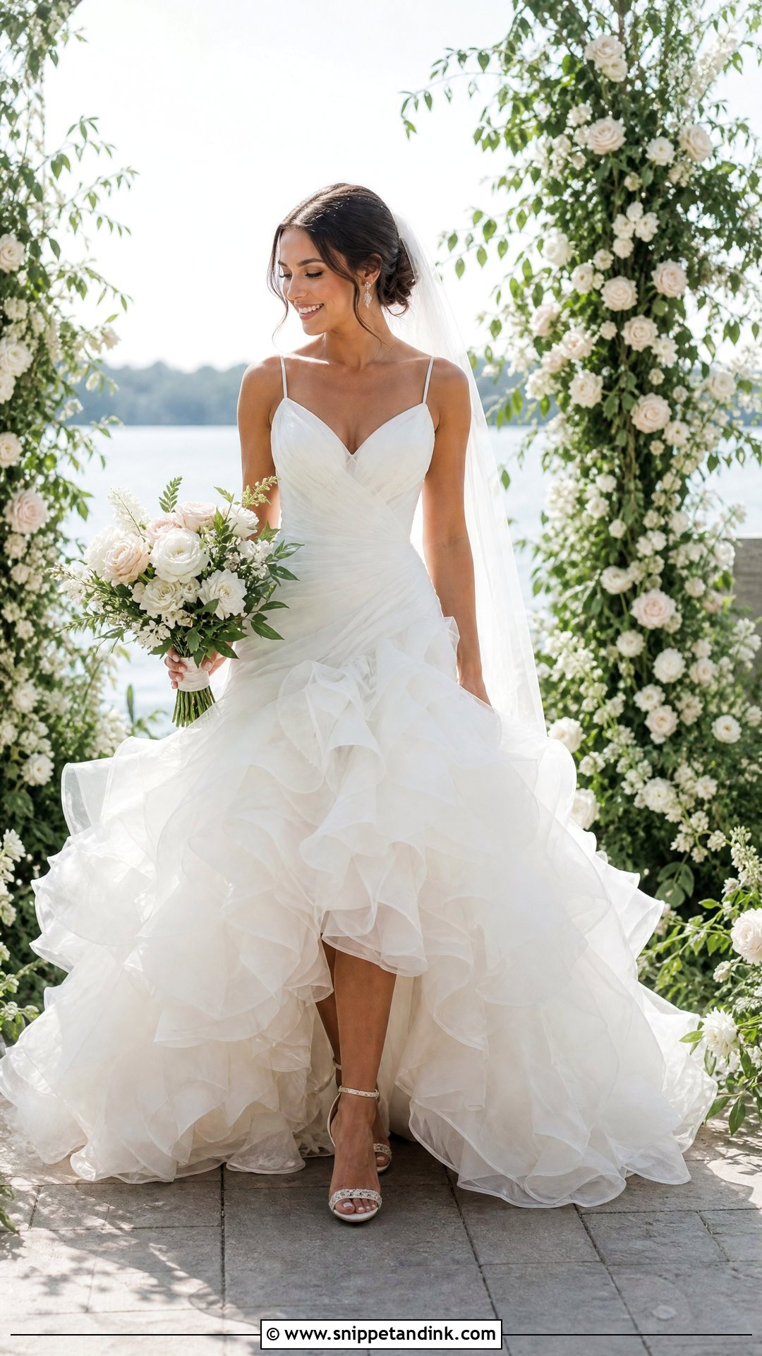 Ruffle Bridal Frock - Snippet and Ink - 25 Bridal Frock Ideas
