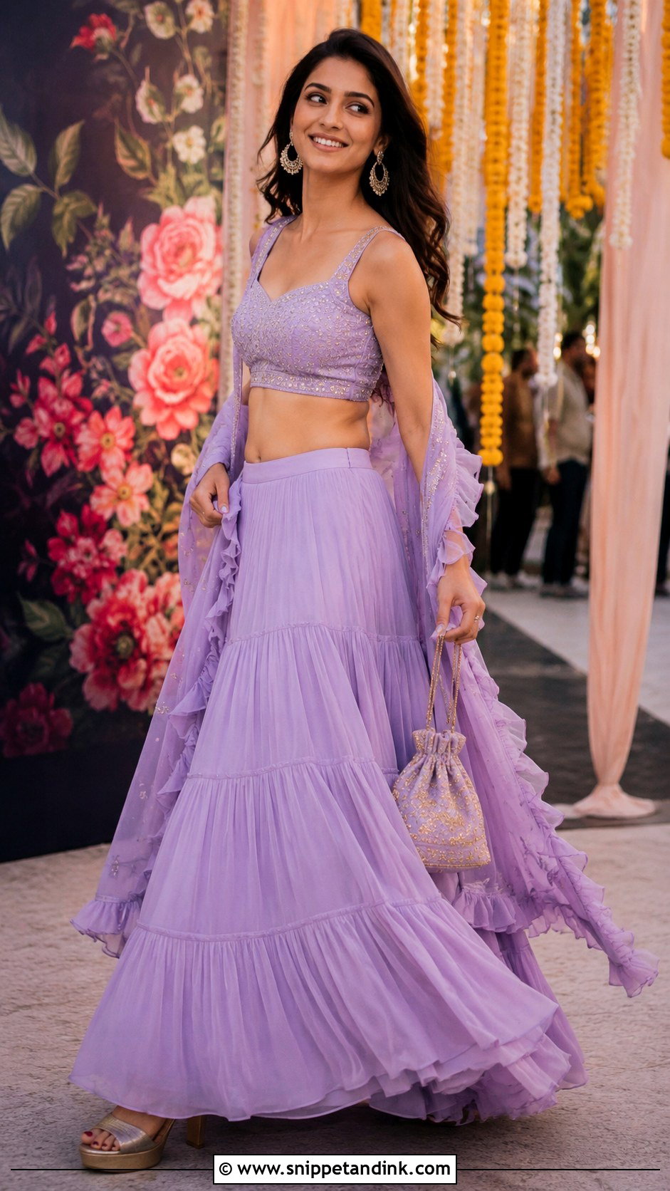 Ruffle Bride Sister Lehenga - Snippet and Ink - 20 Lengha for Bride Sister Ideas