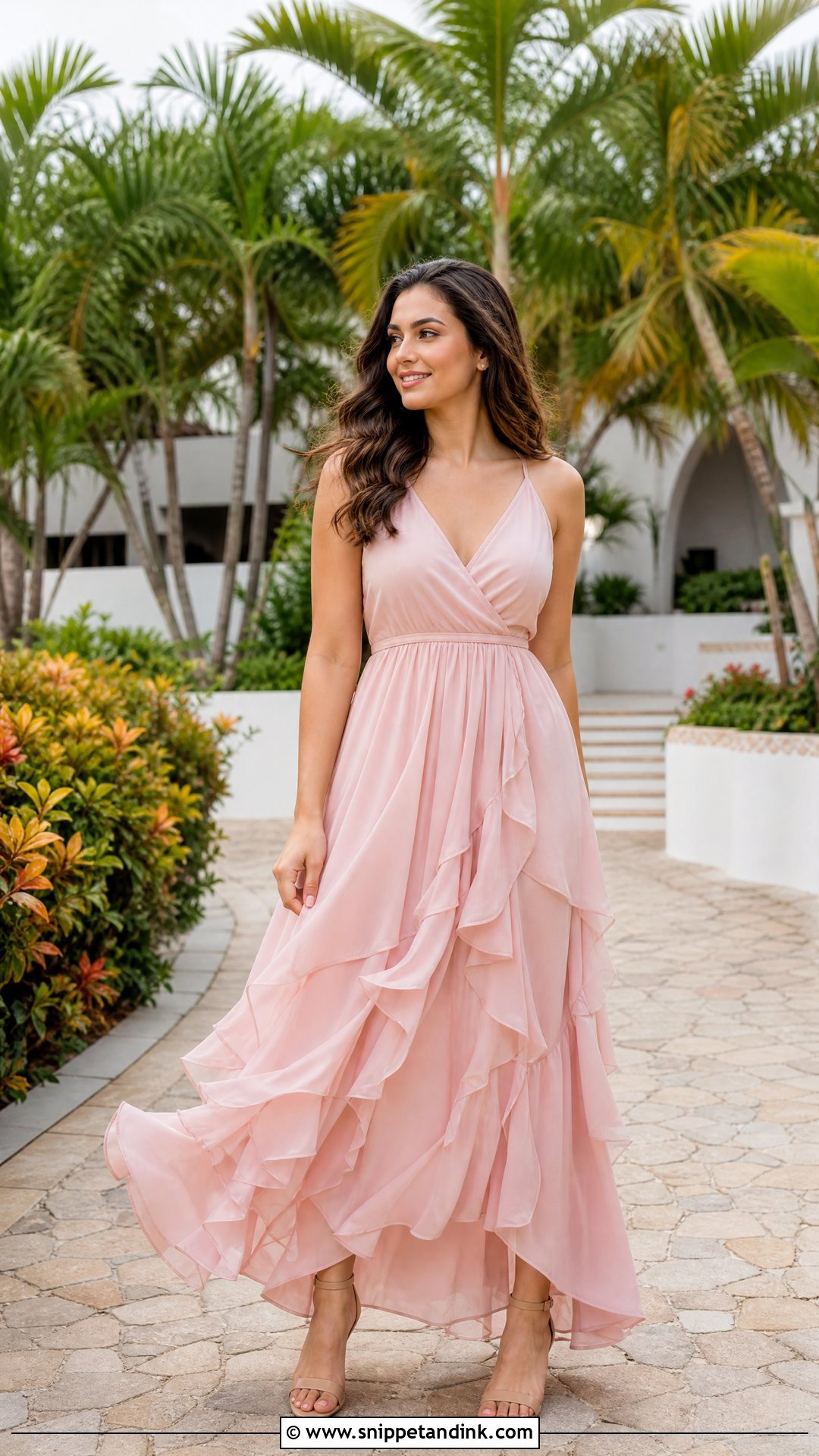 Ruffle Dress For Pre Wedding Shoot - Snippet and Ink - 25 Dresses for Pre Wedding Shoot