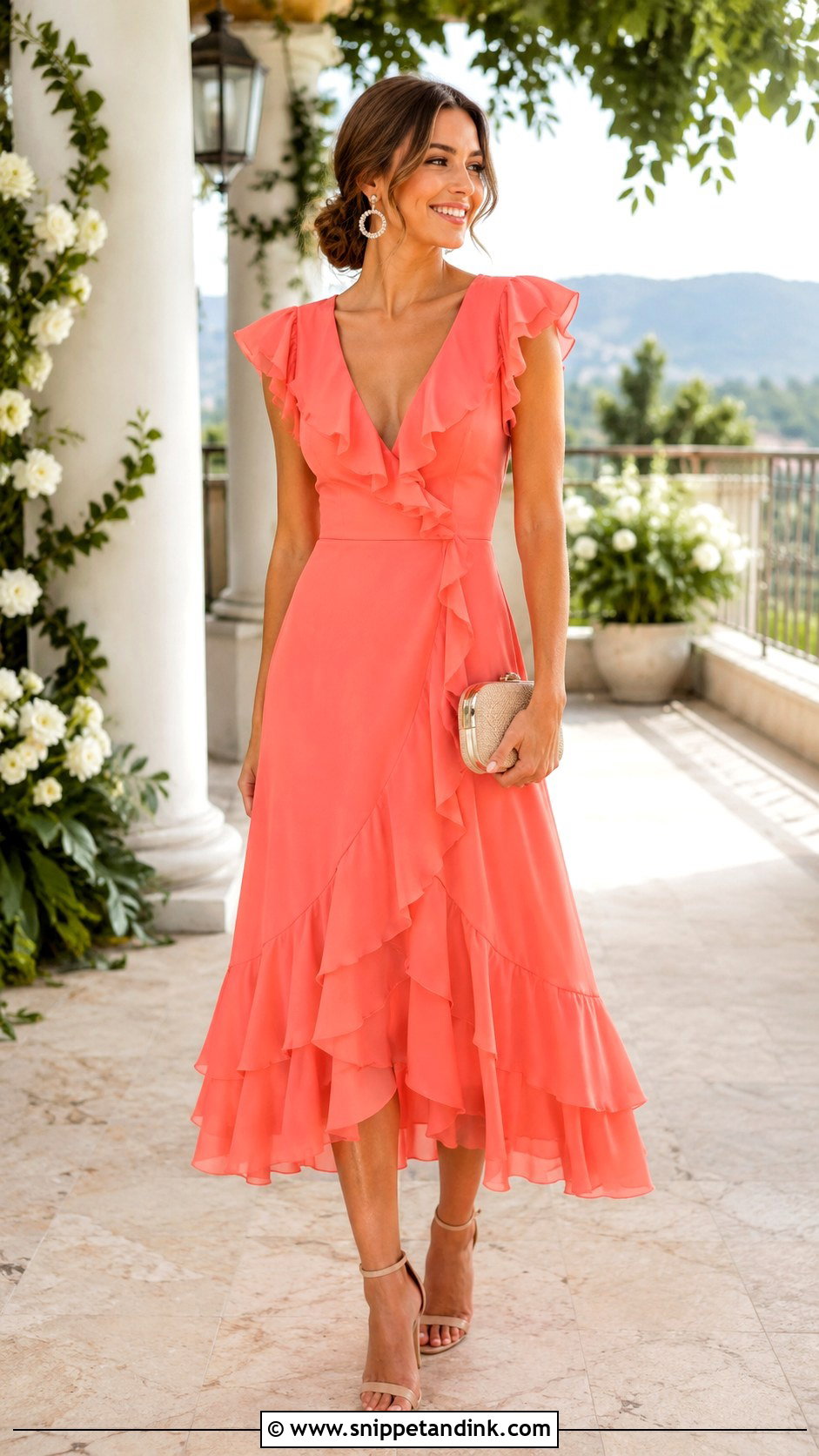 Ruffle Frock For Wedding Party - Snippet and Ink - 25 Party Frocks for Women Wedding Ideas