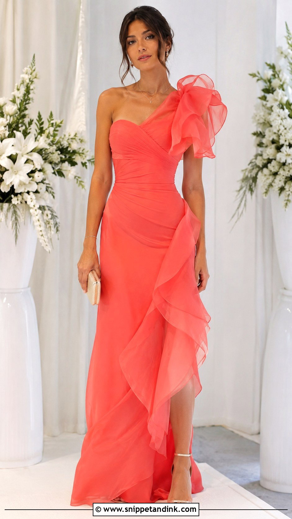 Ruffle Gown Design - Snippet and Ink - 25 Stylish Gown Designs