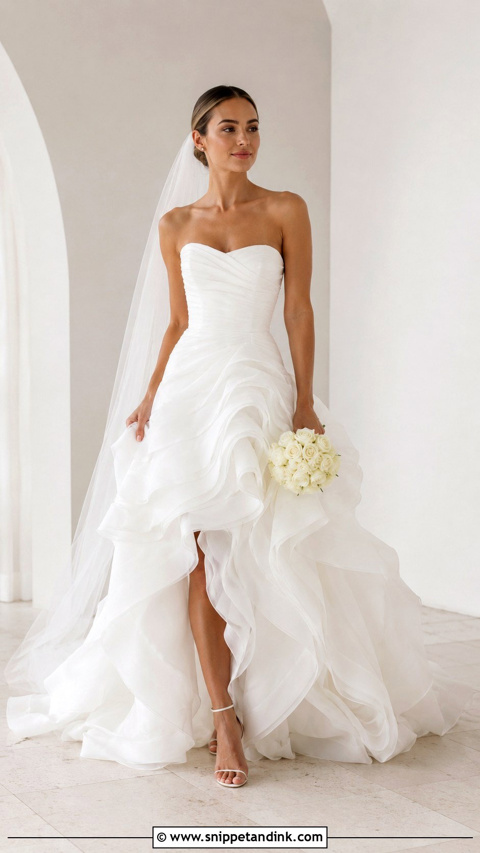 Ruffle Gown for Bride - Snippet and Ink - 25 Gown for Bride Ideas