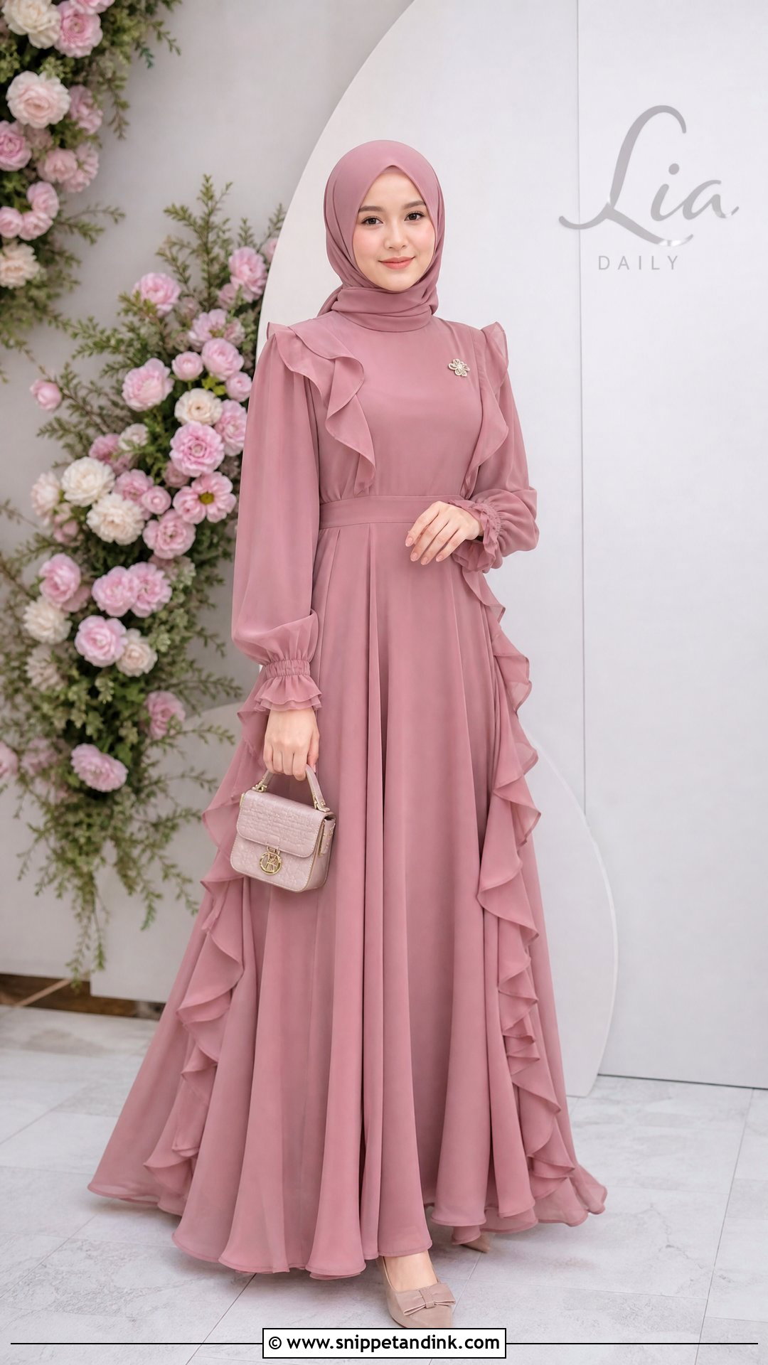 Ruffle Hijabi Princess Dress - Snippet and Ink - 20 Hijabi Princess Dress Ideas