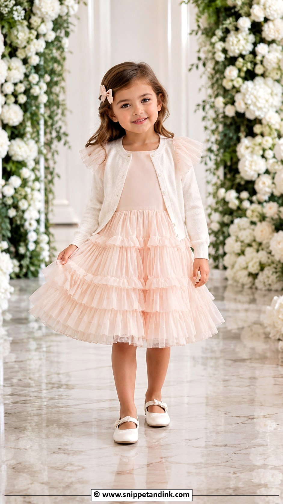 Ruffle Kids Wedding Dress - Snippet and Ink - 30 Kids Wedding Dress Ideas