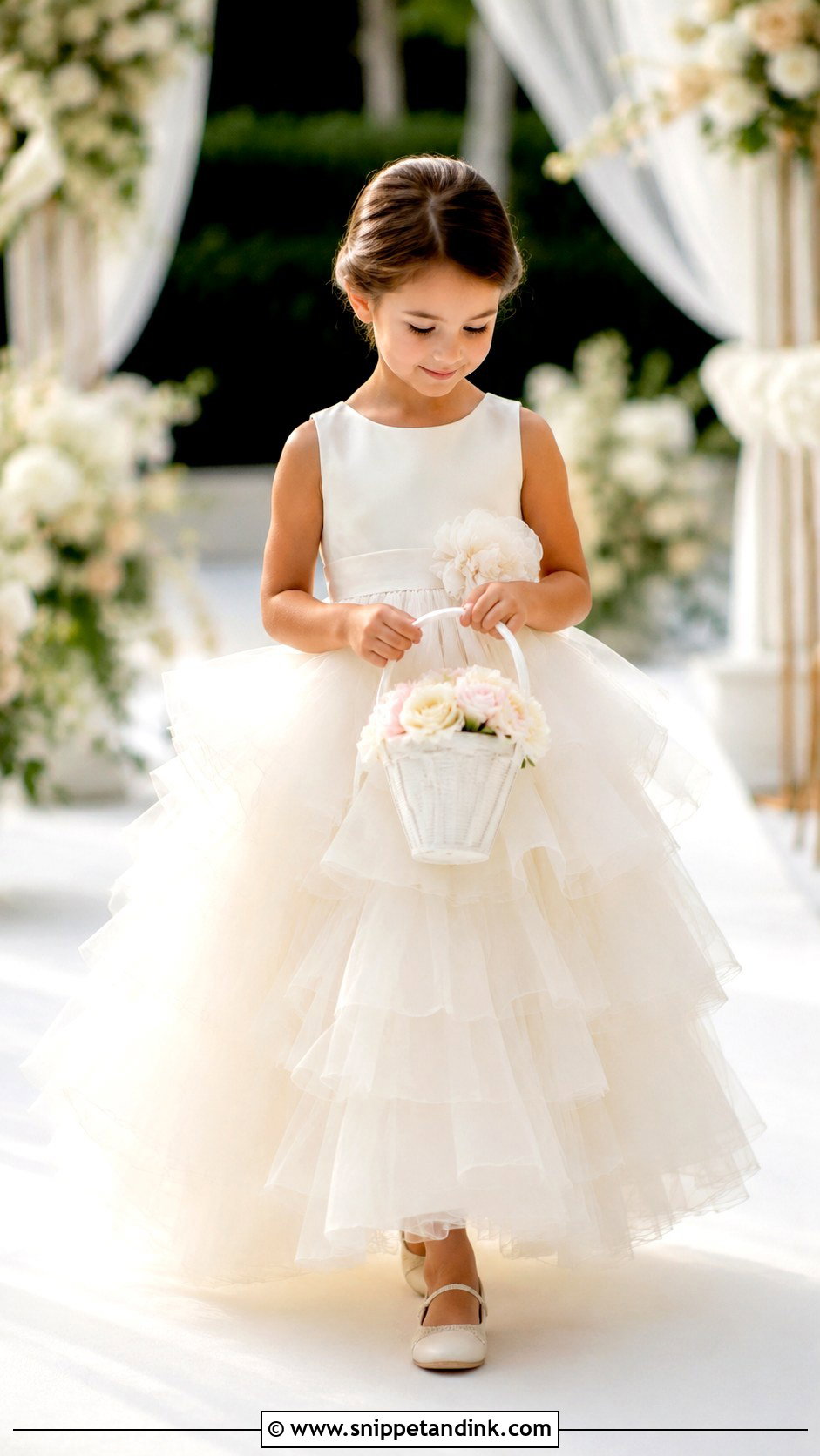 Ruffle Little Bride Gown - Snippet and Ink - 25 Little Bride Gown Styles