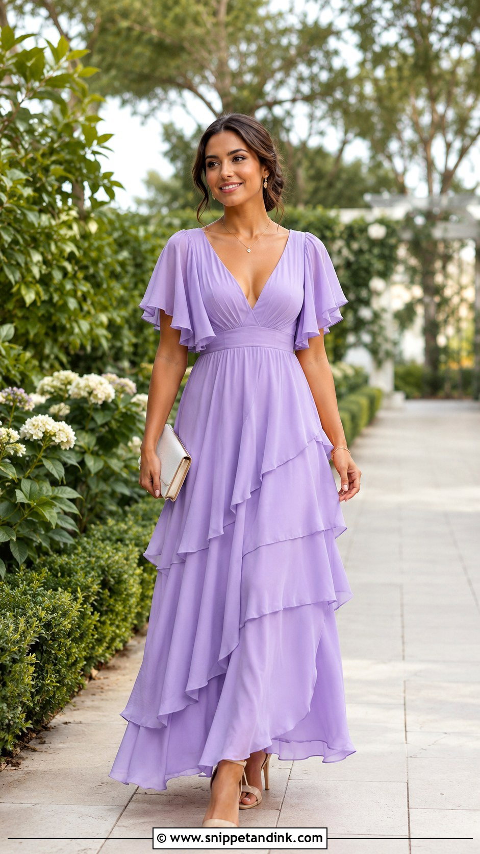 Ruffle Maxi Dress For Sister Wedding - Snippet and Ink - 25 Sister Wedding Dress Ideas
