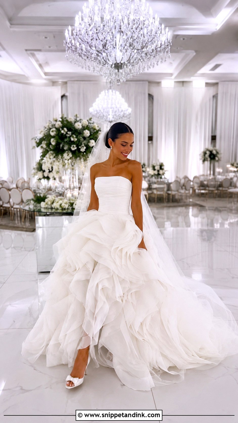 Ruffle Princess Ball Gown Wedding Dress - Snippet and Ink - 25 Princess Wedding Dresses Ball Gown