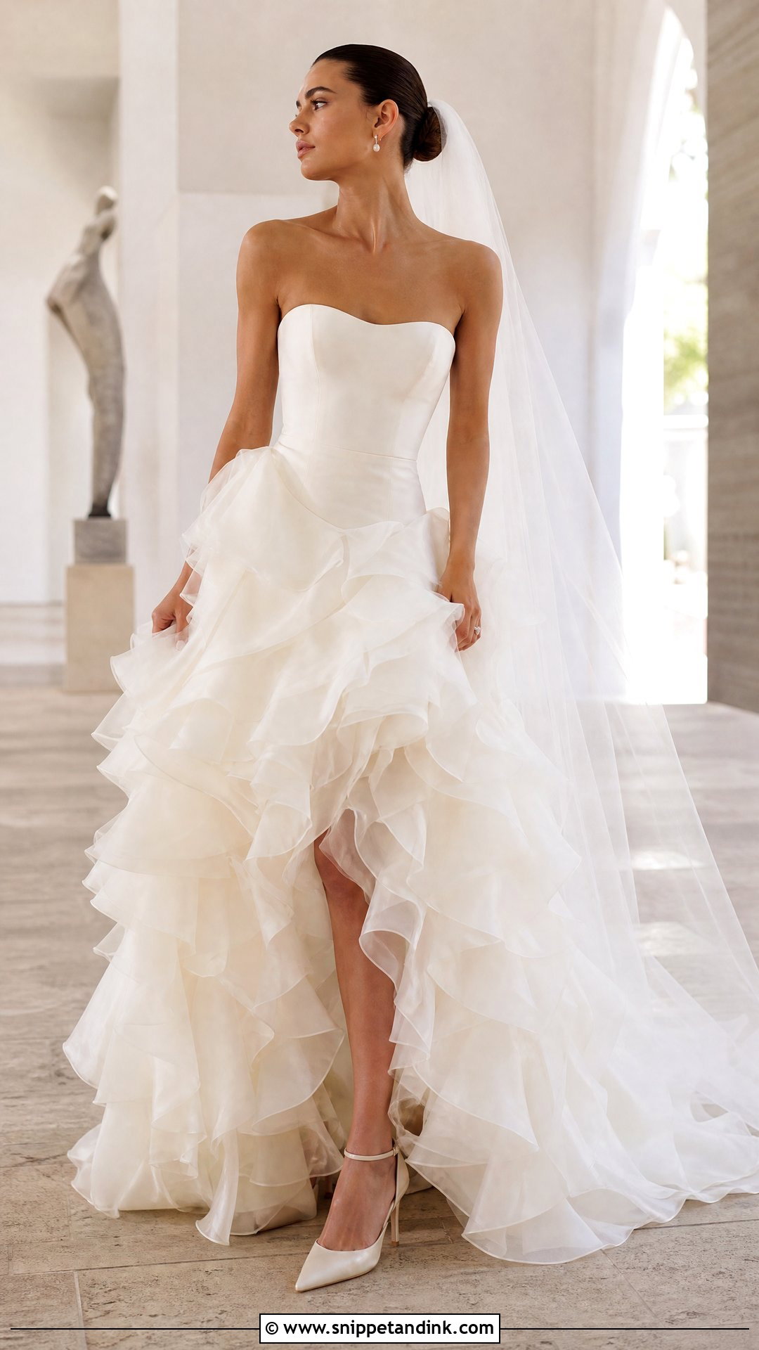 Ruffle Princess Wedding Gown - Snippet and Ink - 25 Princess Wedding Gown Ideas