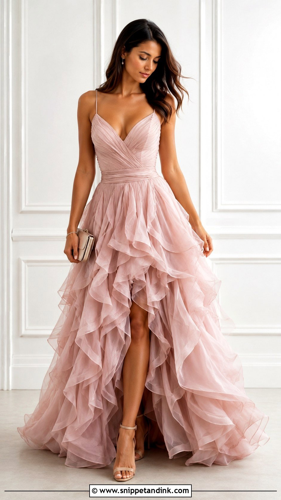 Ruffle Skirt Ballgown - Snippet and Ink - 25 Fairytale Ballgown Ideas