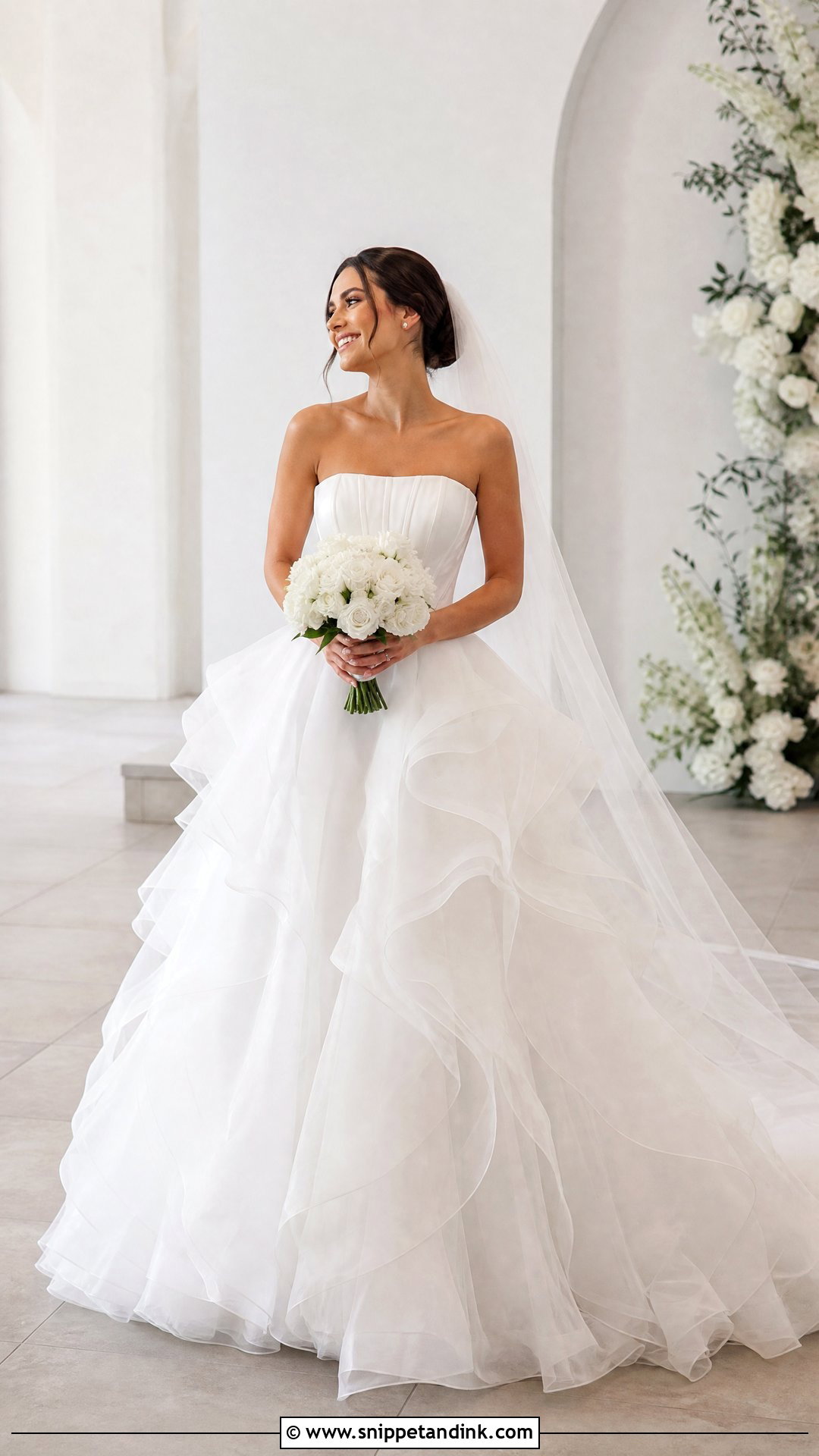 Ruffle Skirt Princess Ball Gown - Snippet and Ink - 20 Wedding Ball Gown Princess Ideas