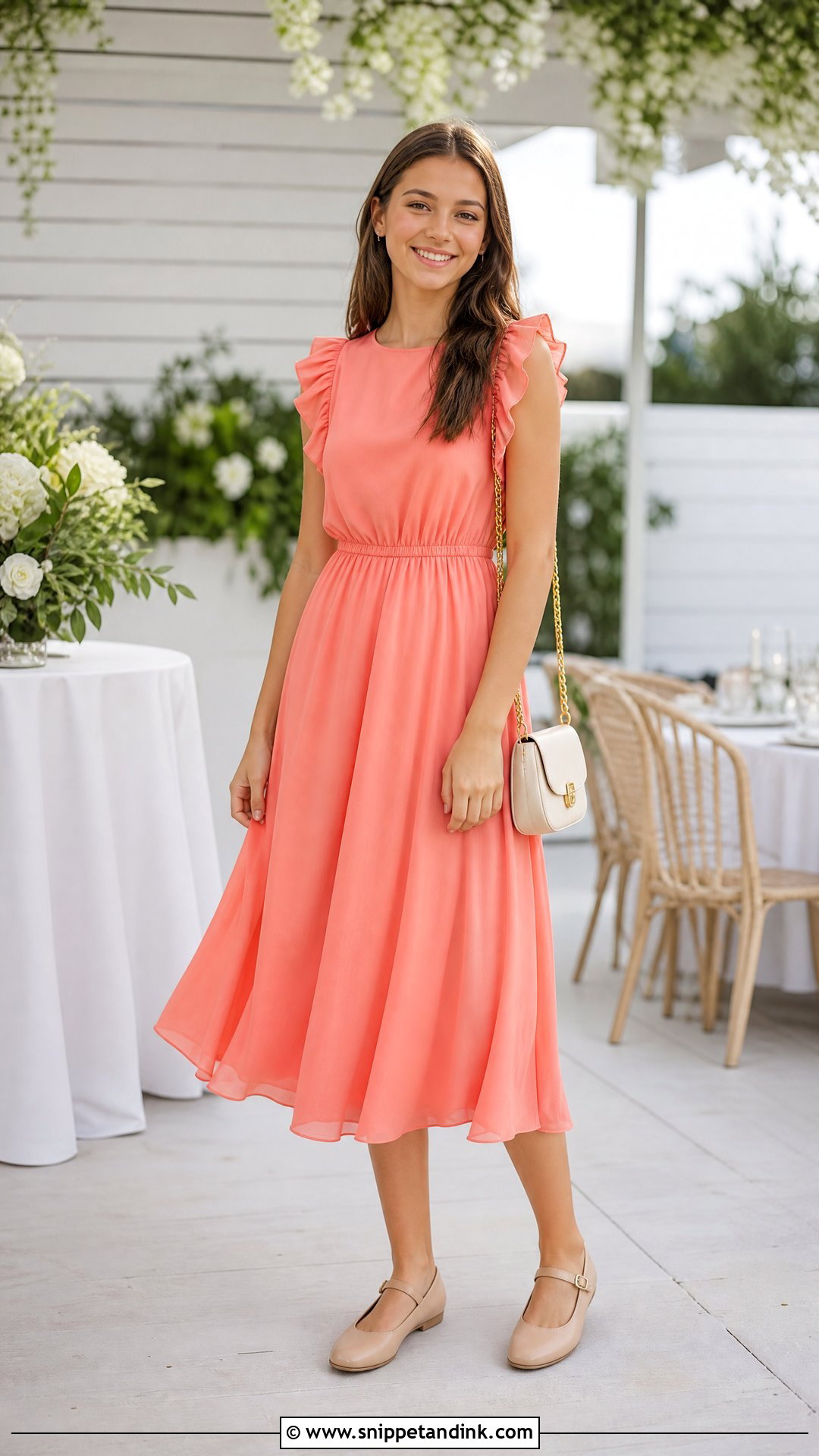 Ruffle Sleeve Wedding Dress Outfit - Snippet and Ink - 20 Wedding Dress for Teenage Girl Ideas
