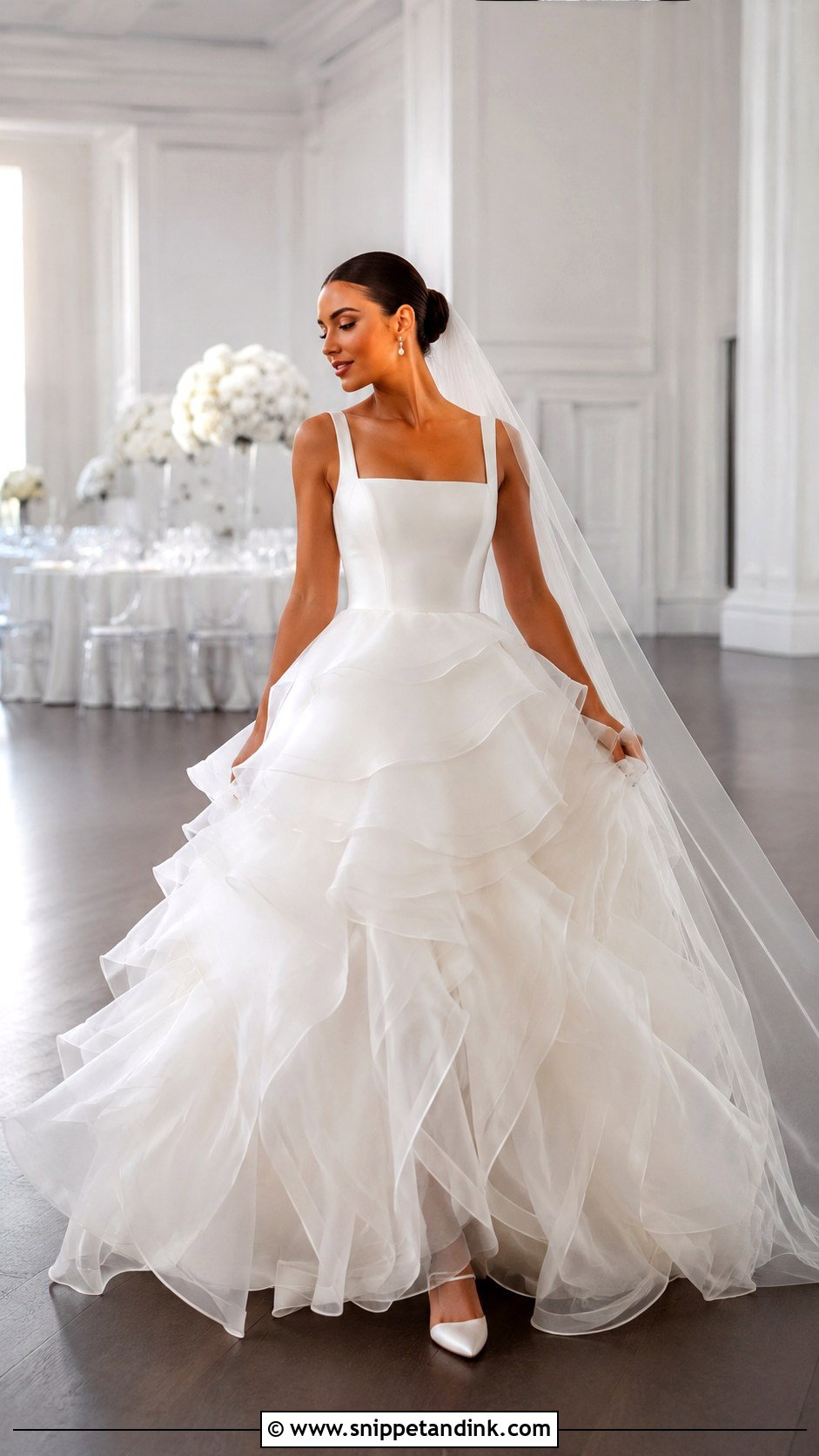 Ruffle Tiered Wedding Dress - Snippet and Ink - 20 Feminine Wedding Dress Ideas