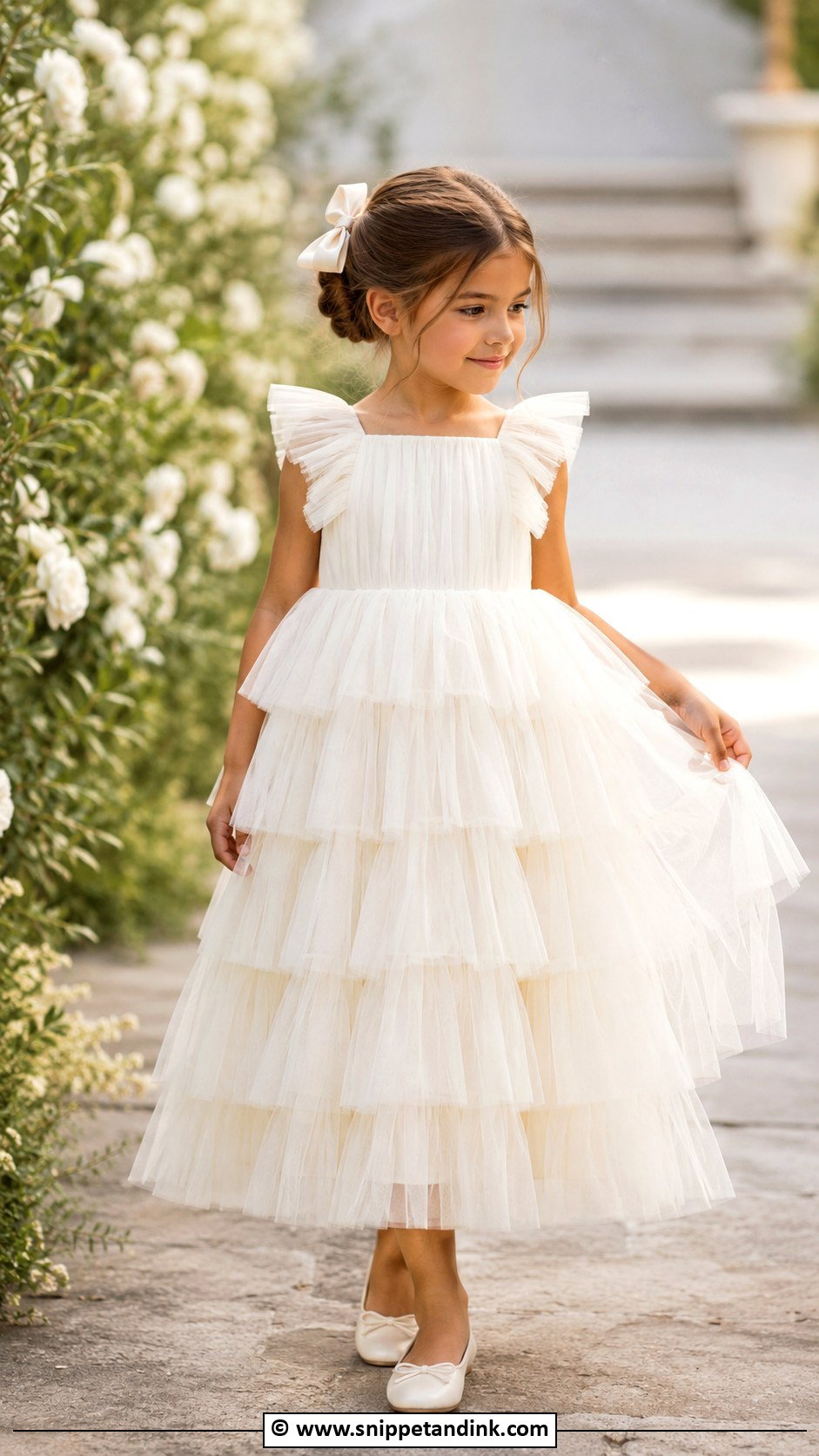 Ruffle Tulle Dress - Snippet and Ink - 30 Kids Designer Dresses for Wedding