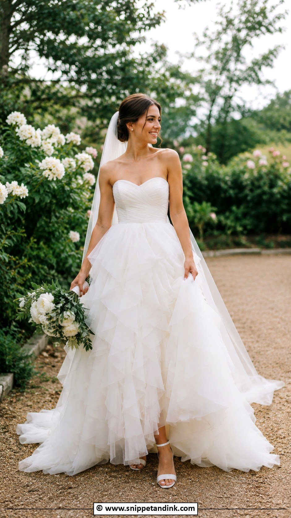 Ruffle Tulle Wedding Dress - Snippet and Ink - 30 Ethereal Wedding Dress Romantic Ideas