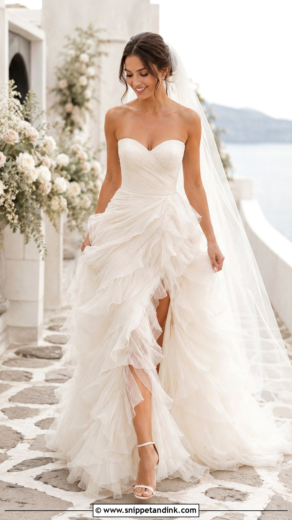 Ruffle Wedding Dress - Snippet and Ink - 25 Soft Romantic Wedding Dress Ideas