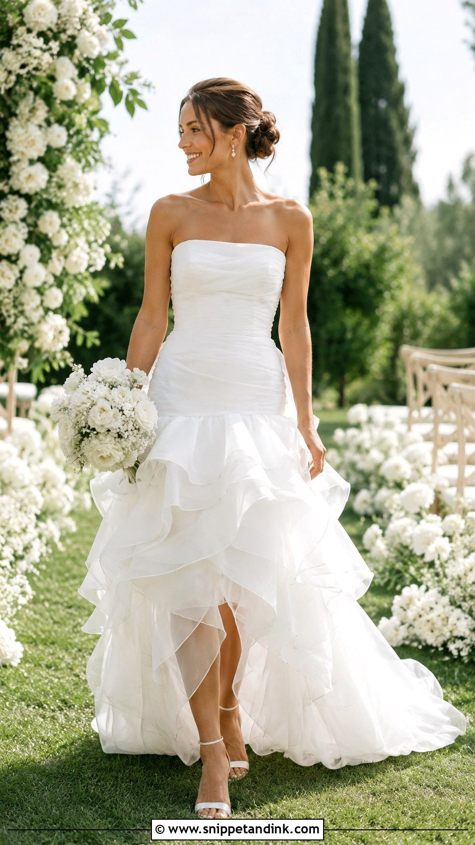 Ruffle Wedding Dress - Snippet and Ink - 25 Fun Wedding Dress Ideas
