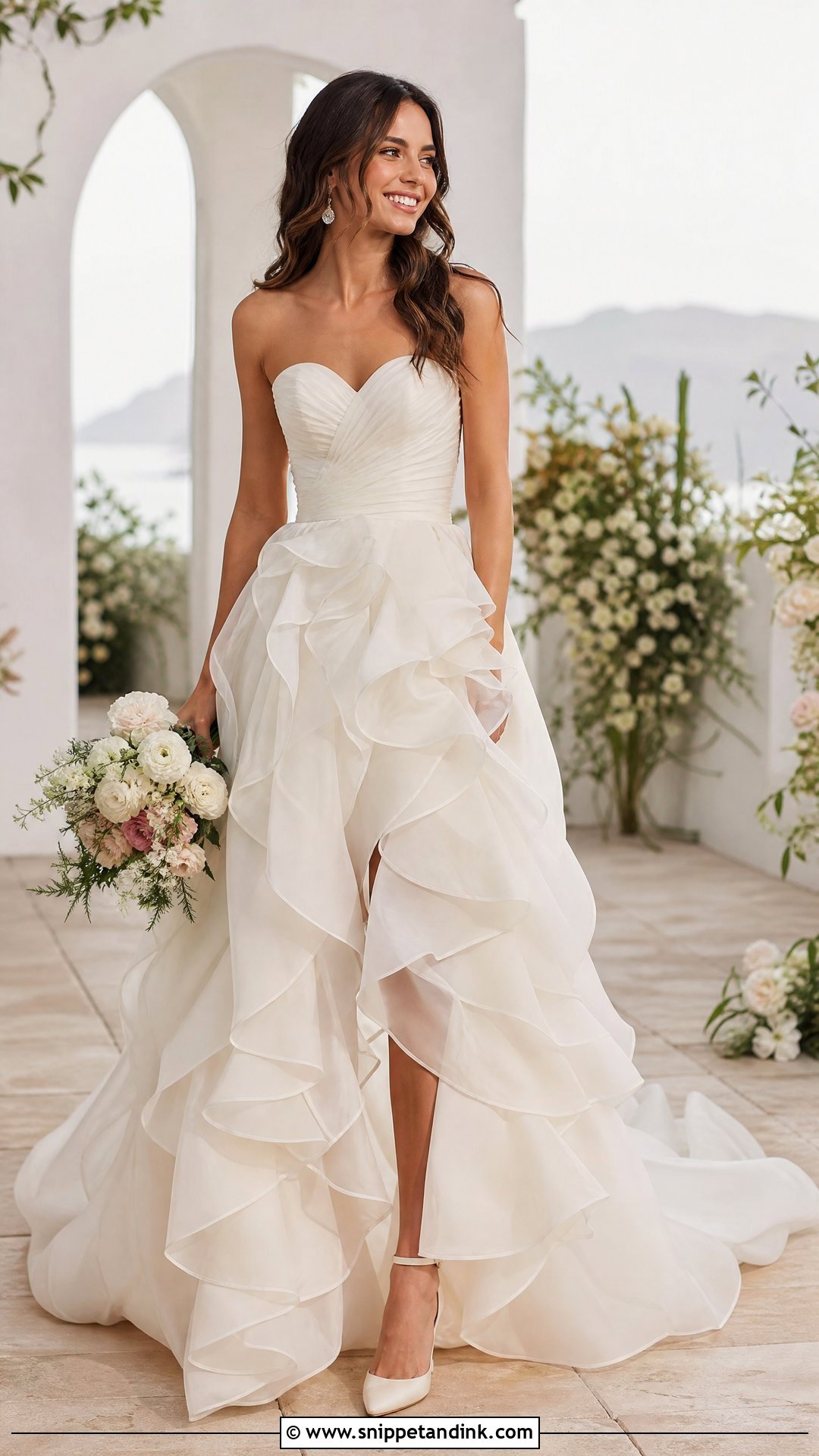 Ruffle Wedding Dress - Snippet and Ink - 25 Wedding Dress Unique Ideas