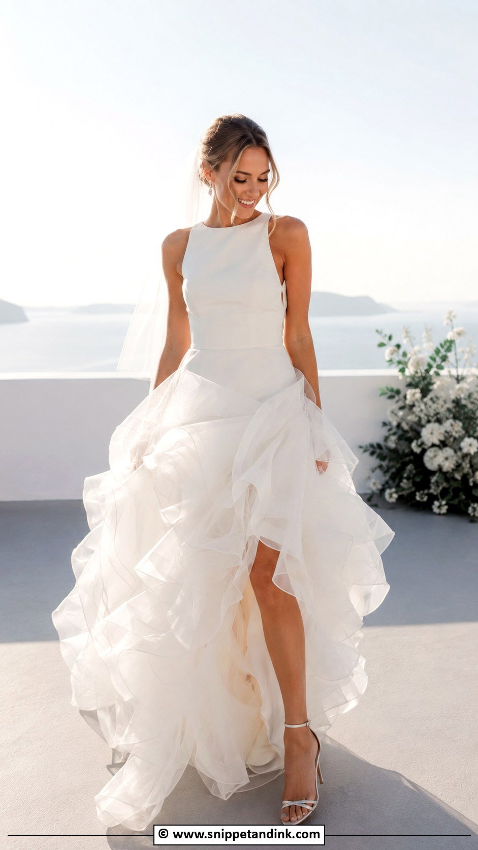 Ruffle Wedding Dress - Snippet and Ink - 30 Romantic Wedding Dress Ideas