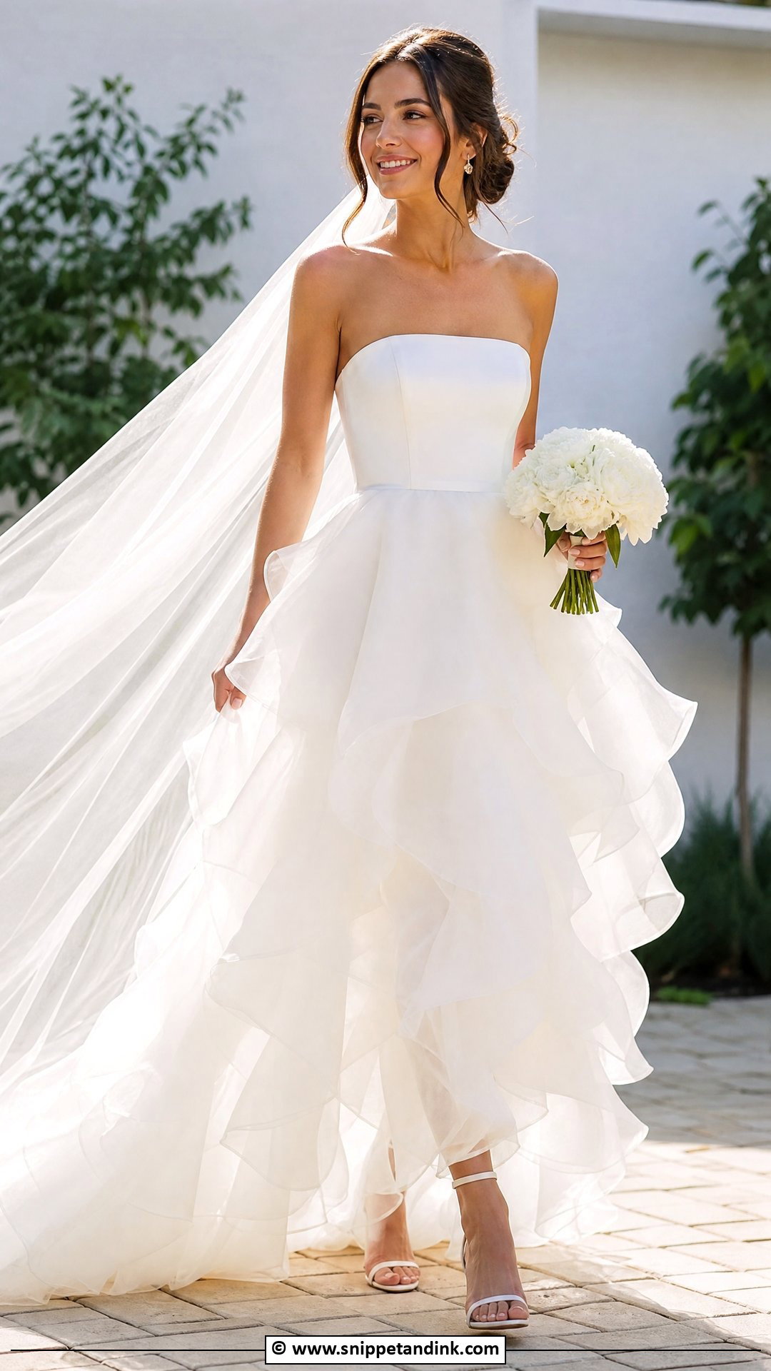 Ruffle Wedding Dress - Snippet and Ink - 35 Ethereal Wedding Dress Ideas