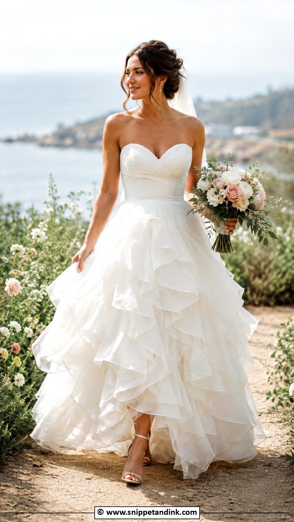 Ruffle Wedding Dress - Snippet and Ink - 35 Unique Wedding Dresses