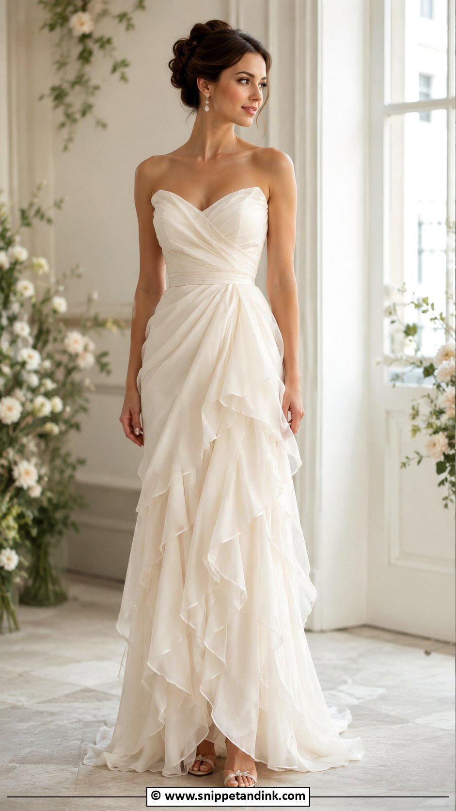 Ruffle Wedding Dress - Snippet and Ink - 35 Whimsical Wedding Dress Ideas