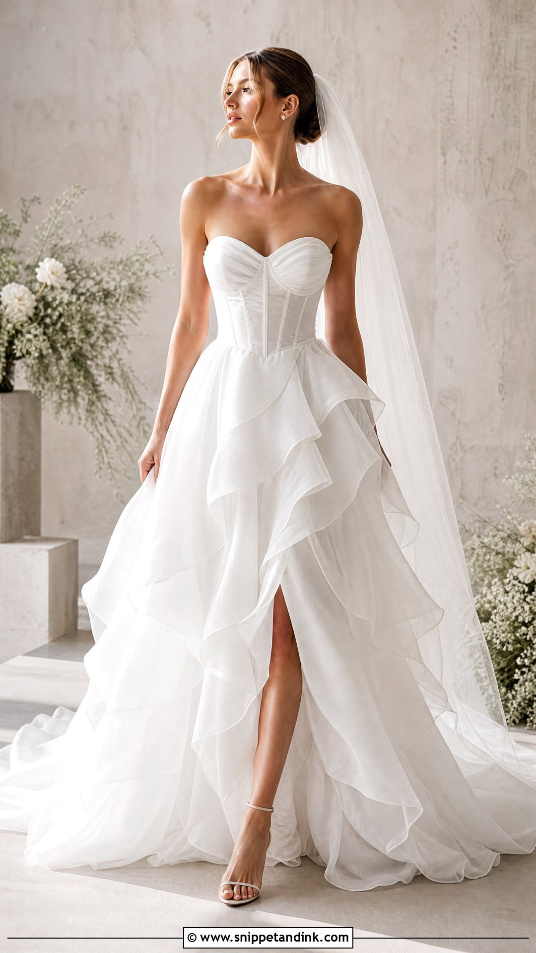 Ruffle Wedding Dress - Snippet and Ink - 25 Magical Wedding Dress Ideas