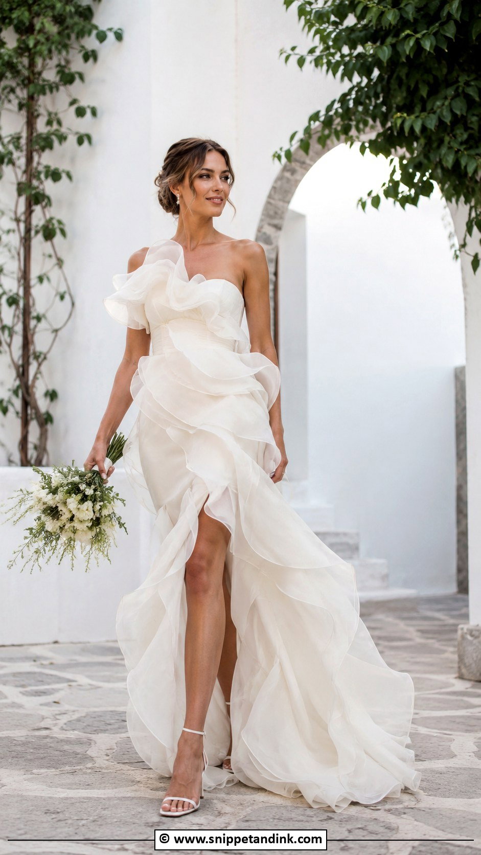 Ruffle Wedding Dress - Snippet and Ink - 25 Eclectic Wedding Dress Ideas