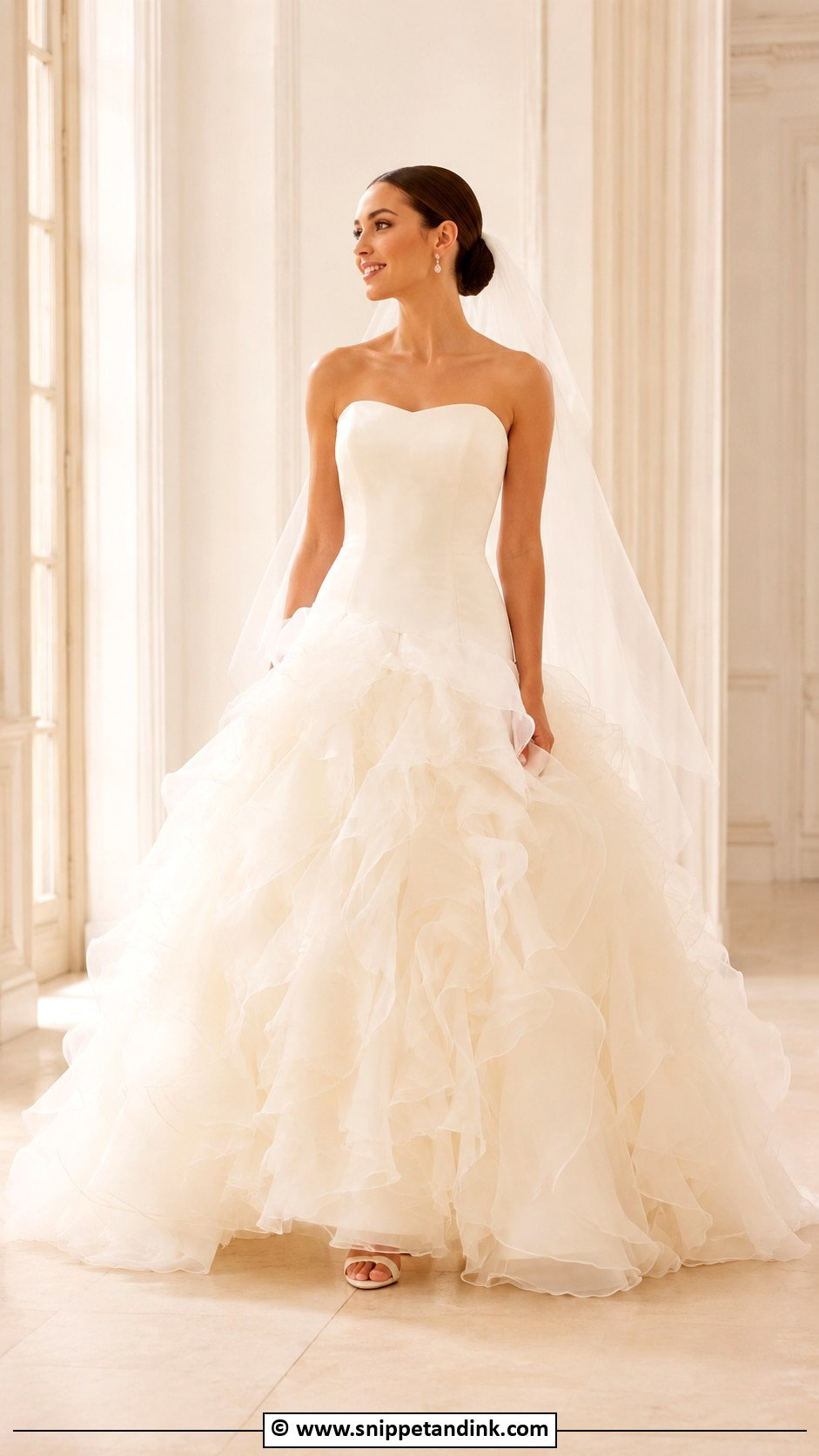 Ruffled Ball Gown Wedding Dress - Snippet and Ink - 30 Ball Gowns Wedding