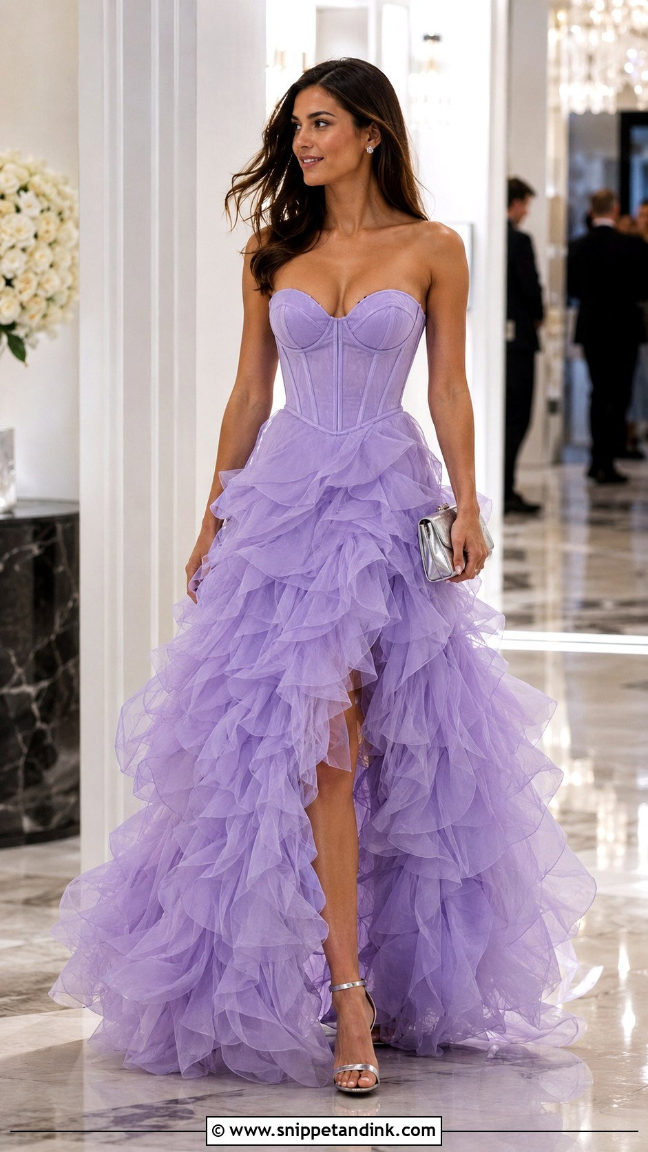 Ruffled Corset Ballgown - Snippet and Ink - 20 Corset Ballgown Ideas