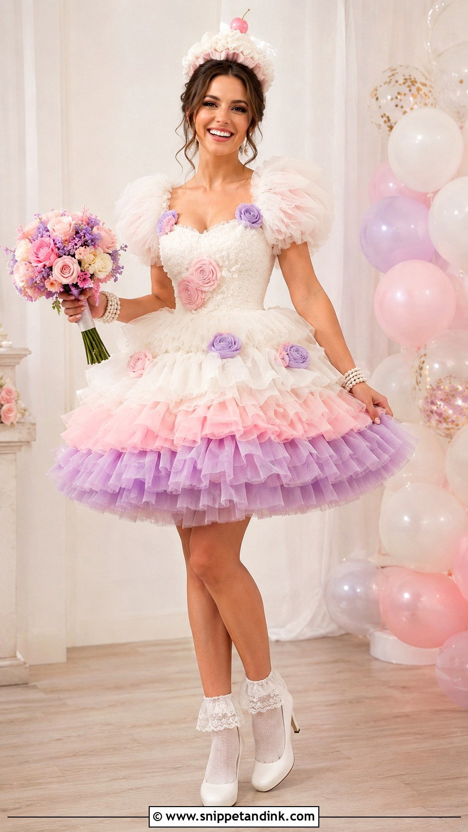 Ruffled Cupcake Wedding Dress - Snippet and Ink - 20 Funny Ugly Wedding Dress Ideas