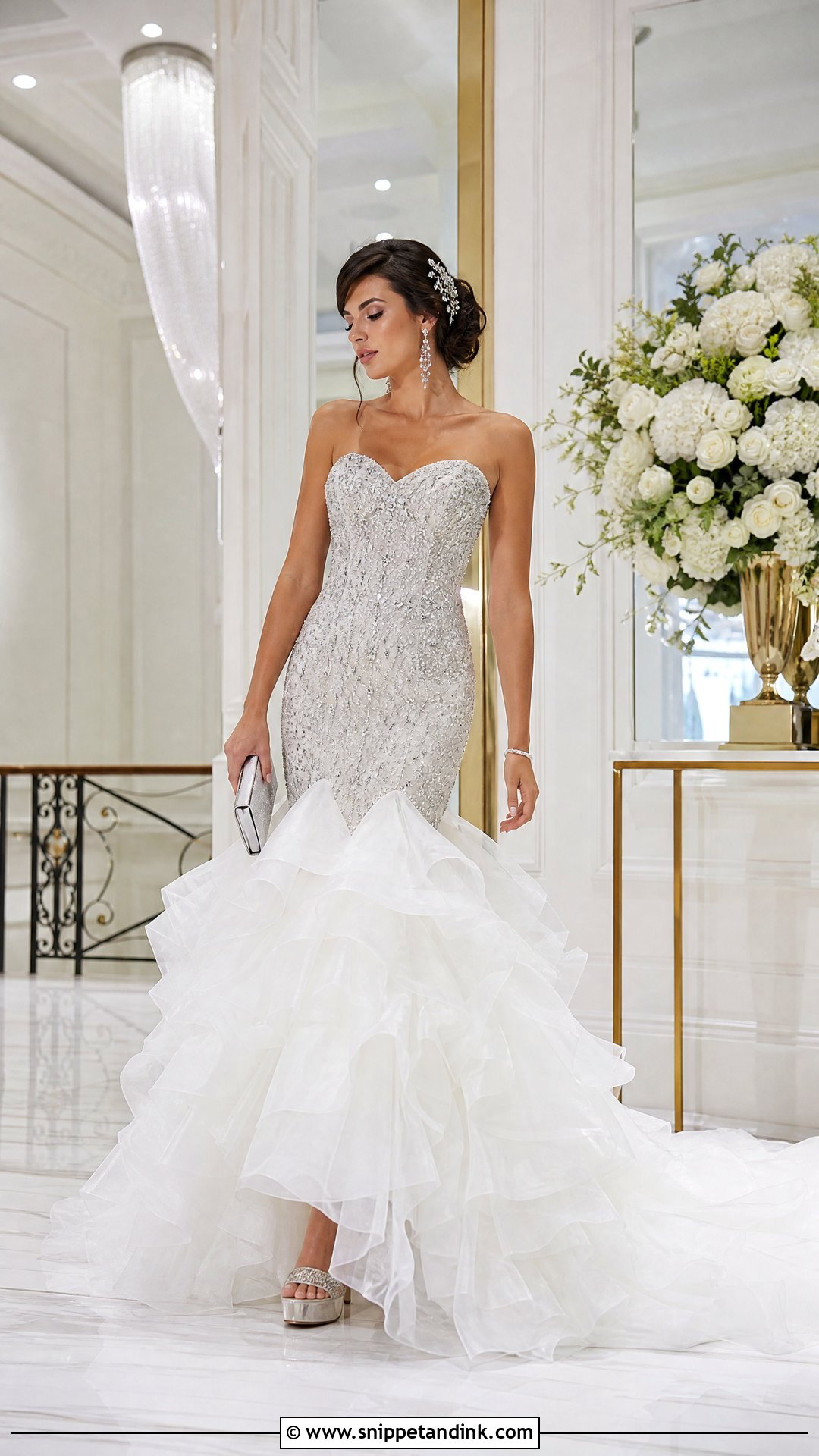 Ruffled Mermaid Wedding Dress - Snippet and Ink - 20 Trashy Wedding Dress Ideas