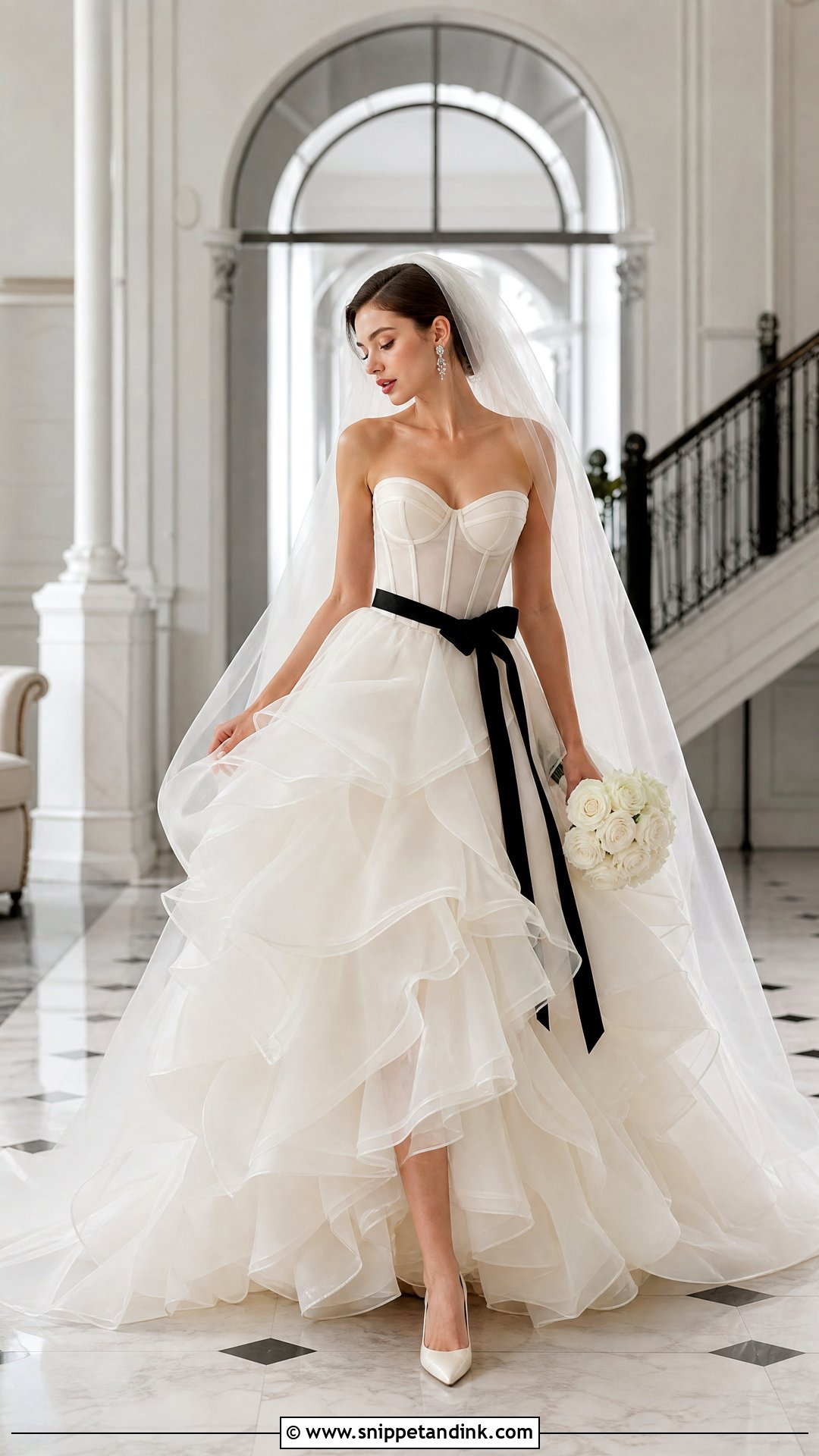 Ruffled Organza Opera Wedding Dress - Snippet and Ink - 20 Phantom of the Opera Wedding Dress Ideas
