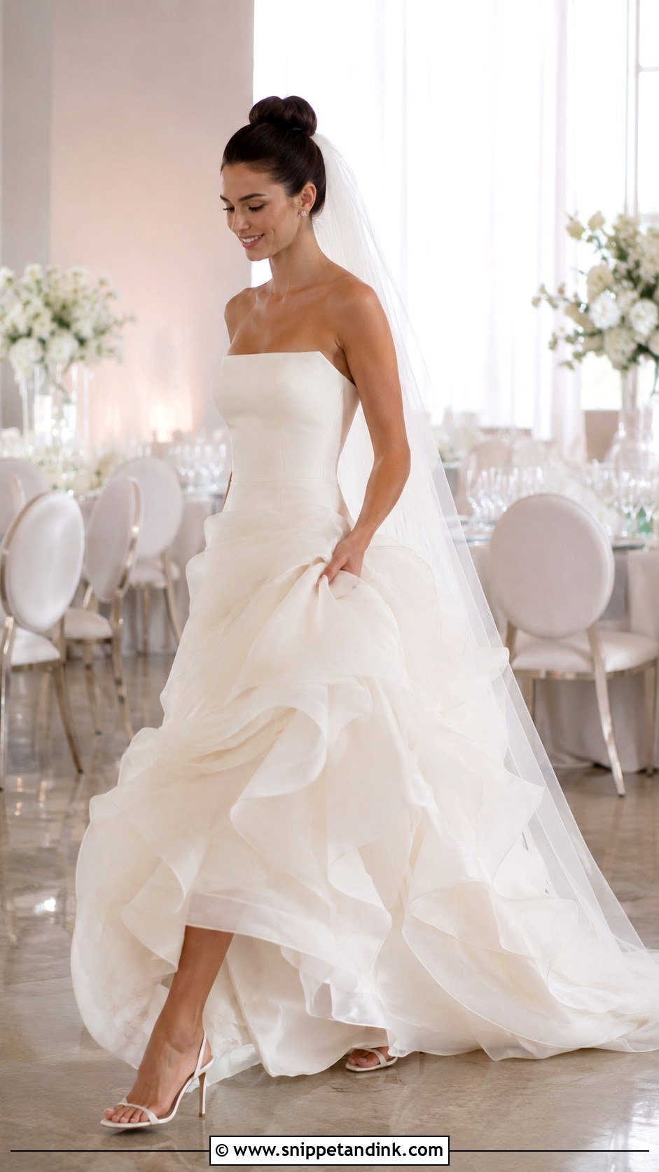 Ruffled Organza Wedding Dress - Snippet and Ink - 20 Hot Wedding Dress Ideas