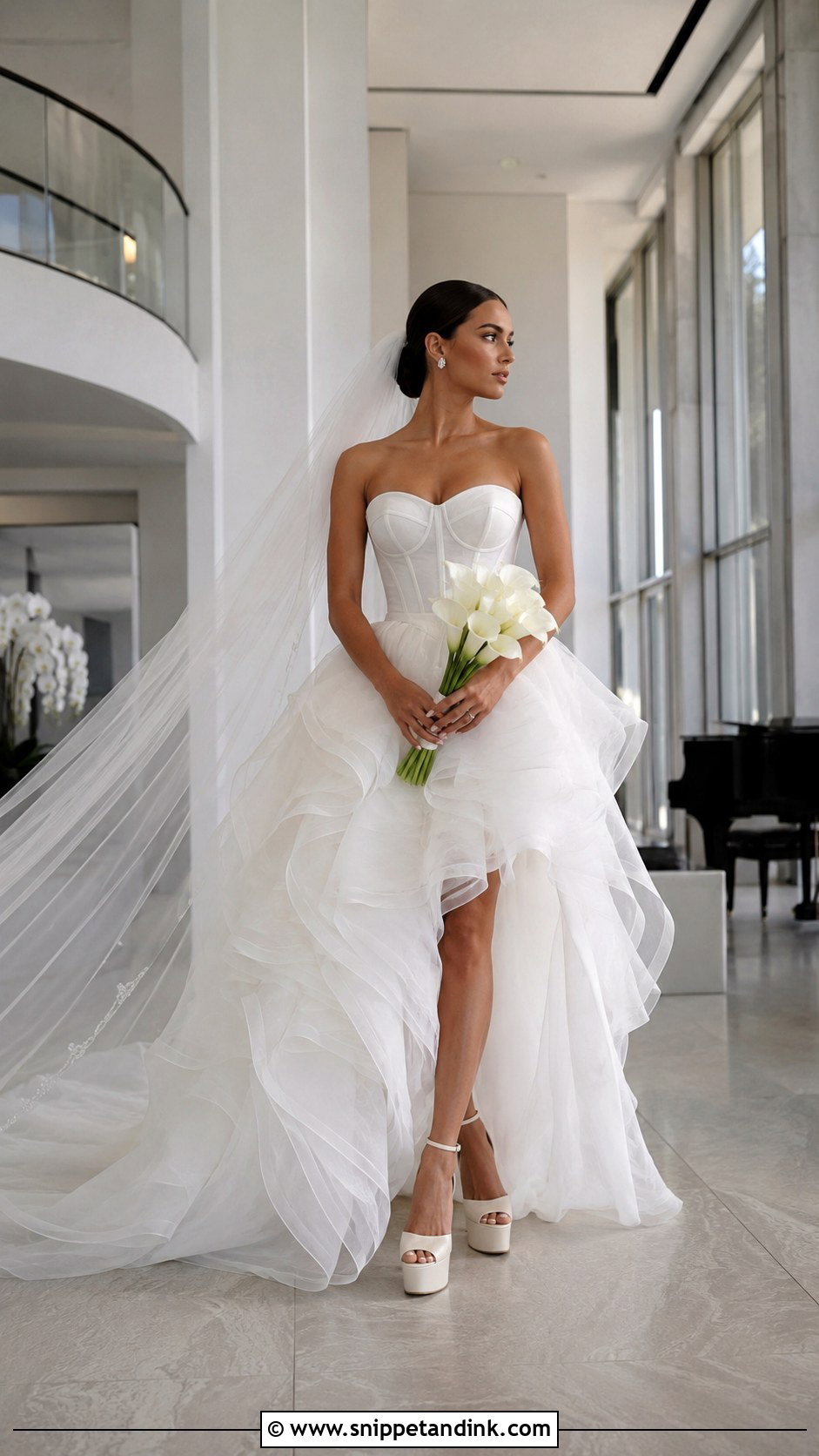Ruffled Organza Wedding Dress - Snippet and Ink - 20 Dreamy Wedding Dress Fairy Tales Ideas