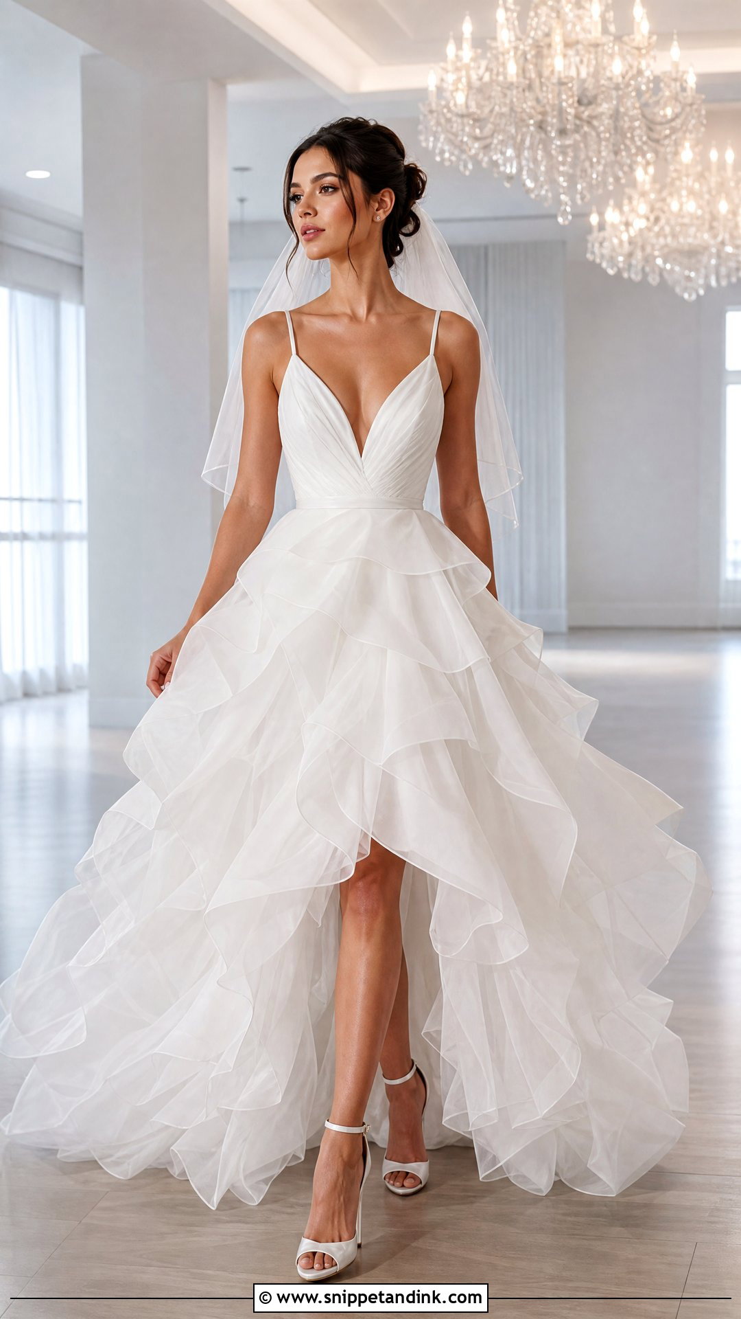 Ruffled Organza Wedding Dress - Snippet and Ink - 20 Romantic Dreamy Wedding Dress Ideas